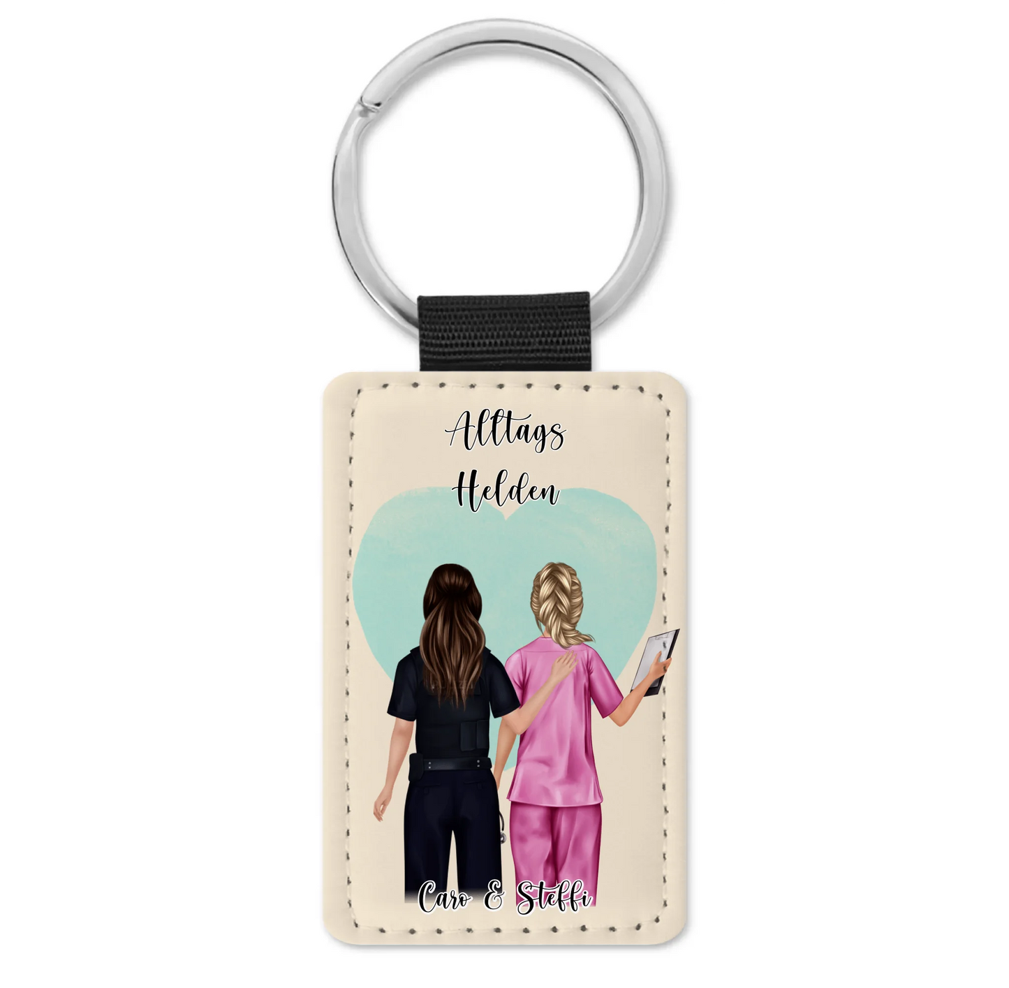 Polizei & Krankenschwester Schlüsselanhänger