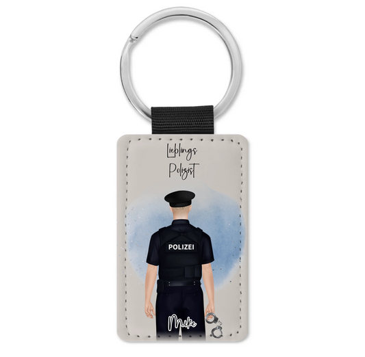 Polizist/Polizistin Schlüsselanhänger