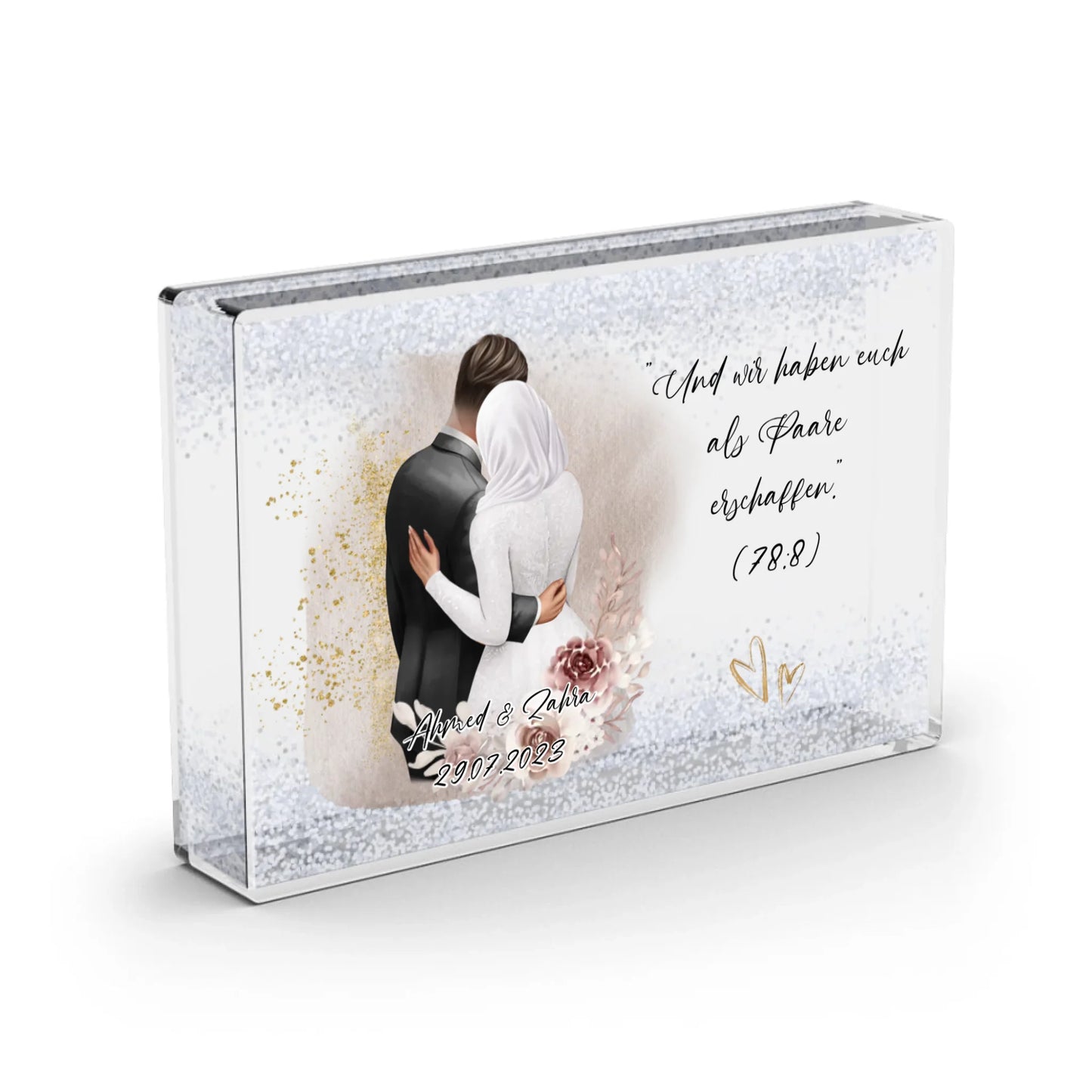 Paar Hochzeit - Schneekugel