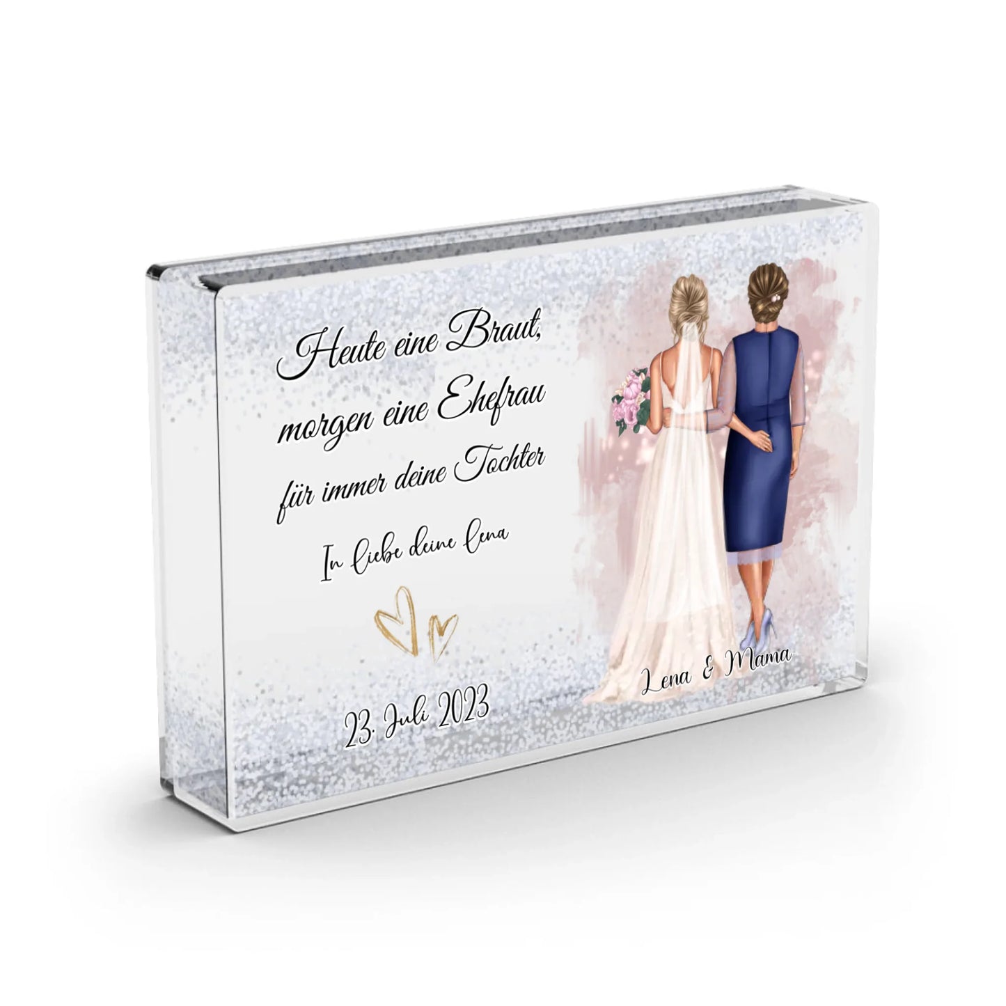 Braut & Mama - Schneekugel Schnee