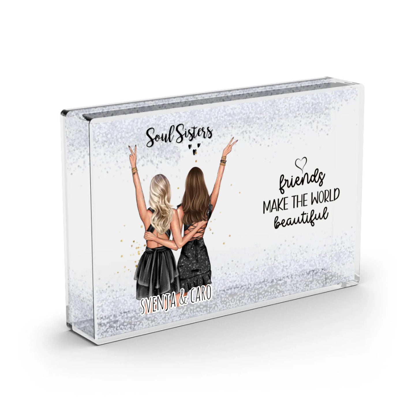 Beste Freundin - Schneekugel Schnee