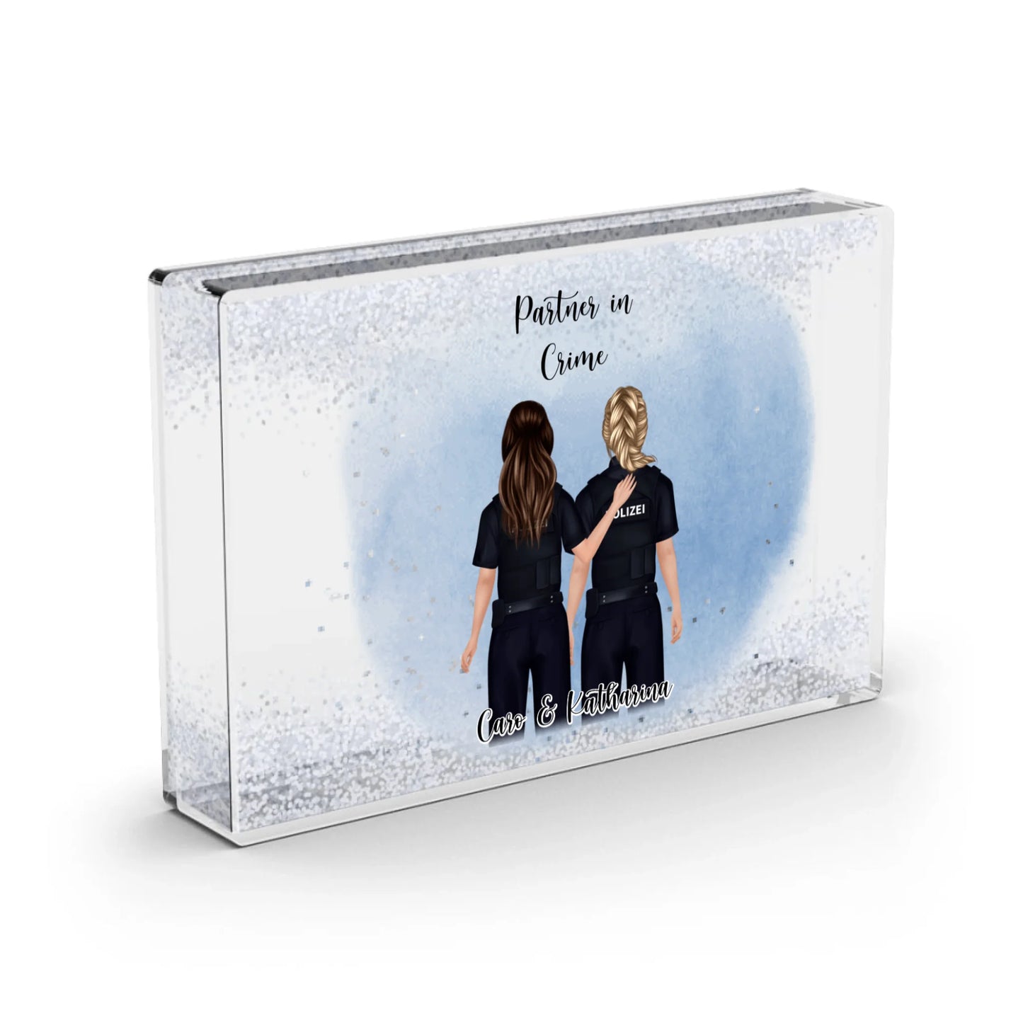 2-3 Polizistinnen - Schneekugel Schnee