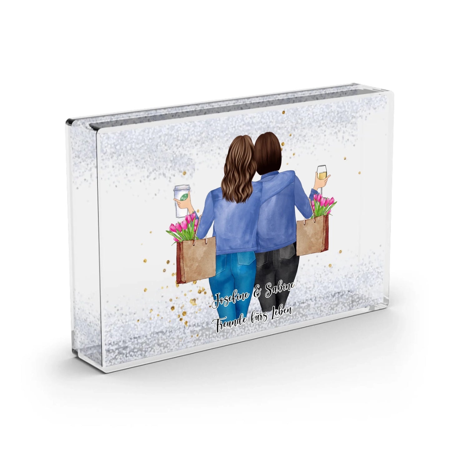 Beste Freundin - Schneekugel Schnee