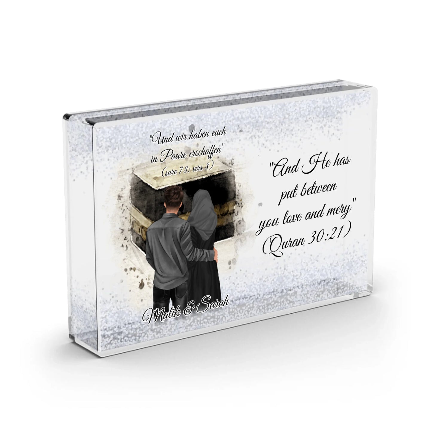 Muslim Couple - Schneekugel Schnee