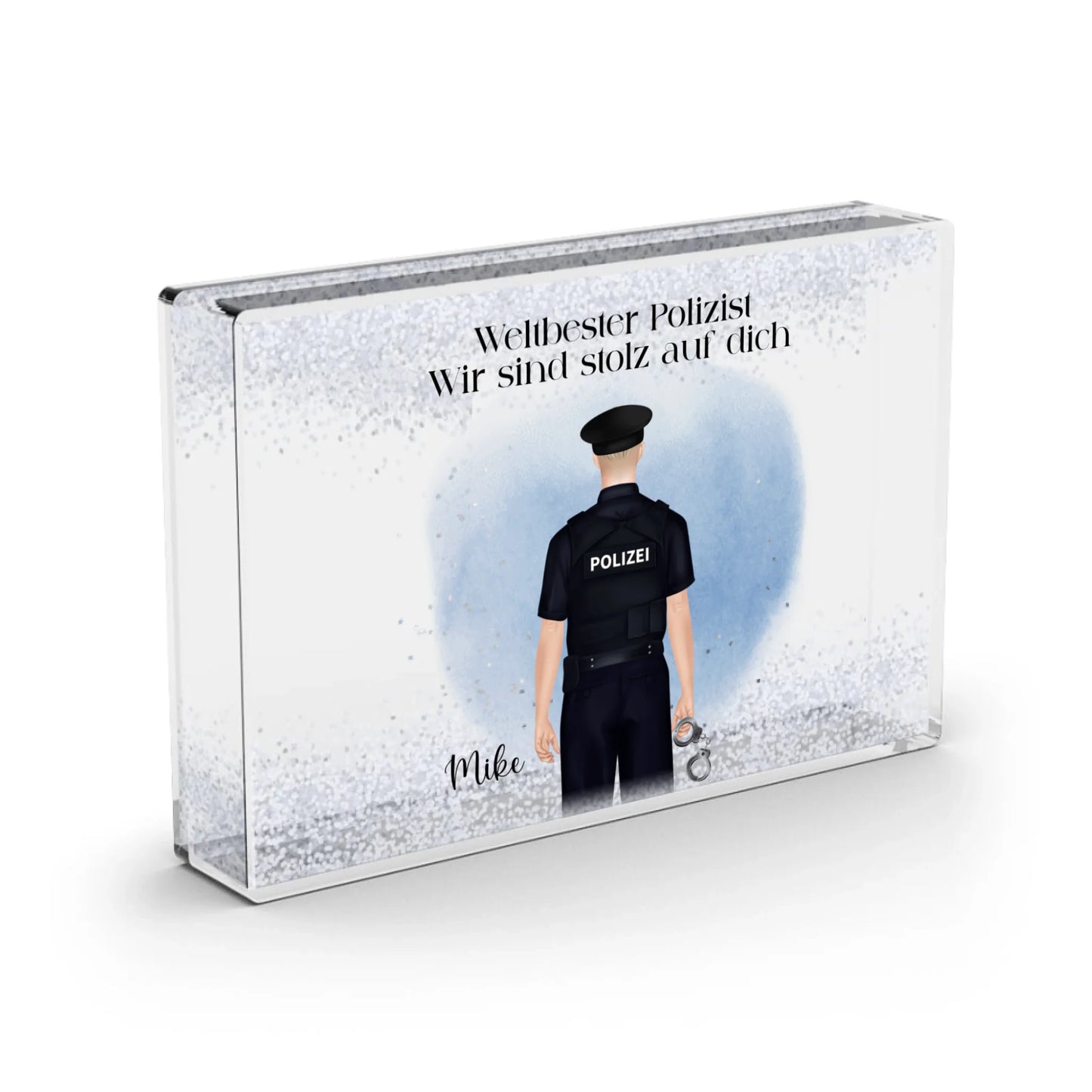 Polizist/Polizistin - Schneekugel Schnee