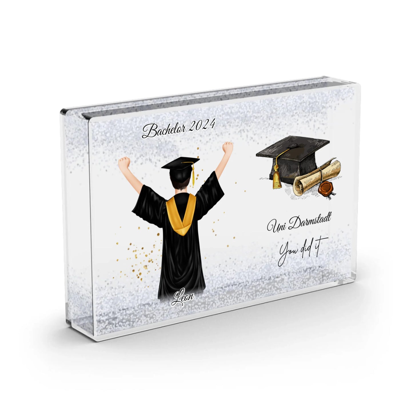 Abschluss - Schneekugel Schnee