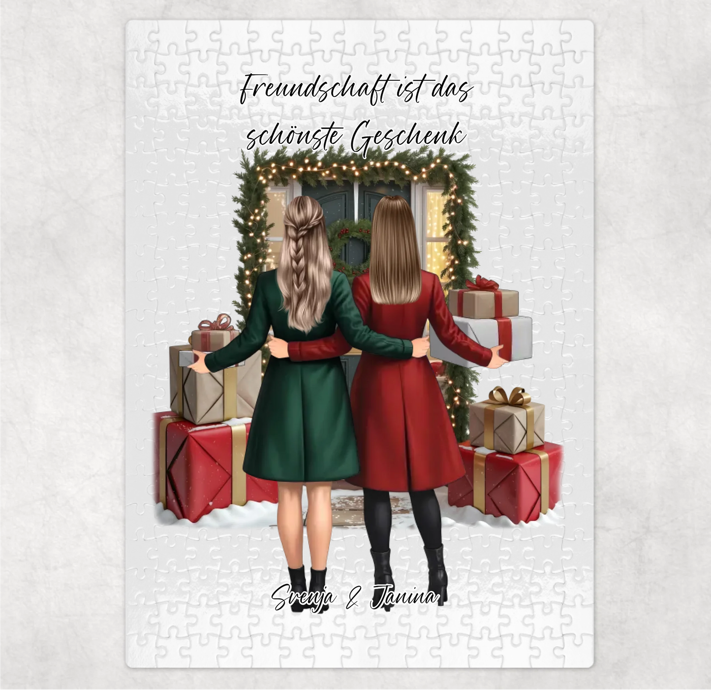 Winter Freundinnen mit Geschenke Puzzle