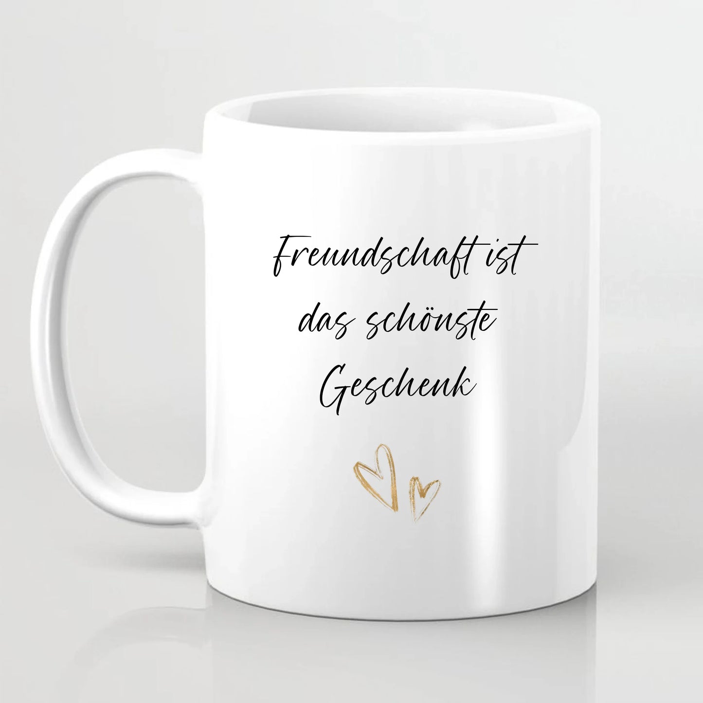 Winter Freundinnen mit Geschenk Tasse