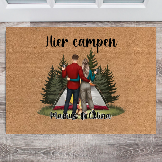 Camping Paar Fußmatte