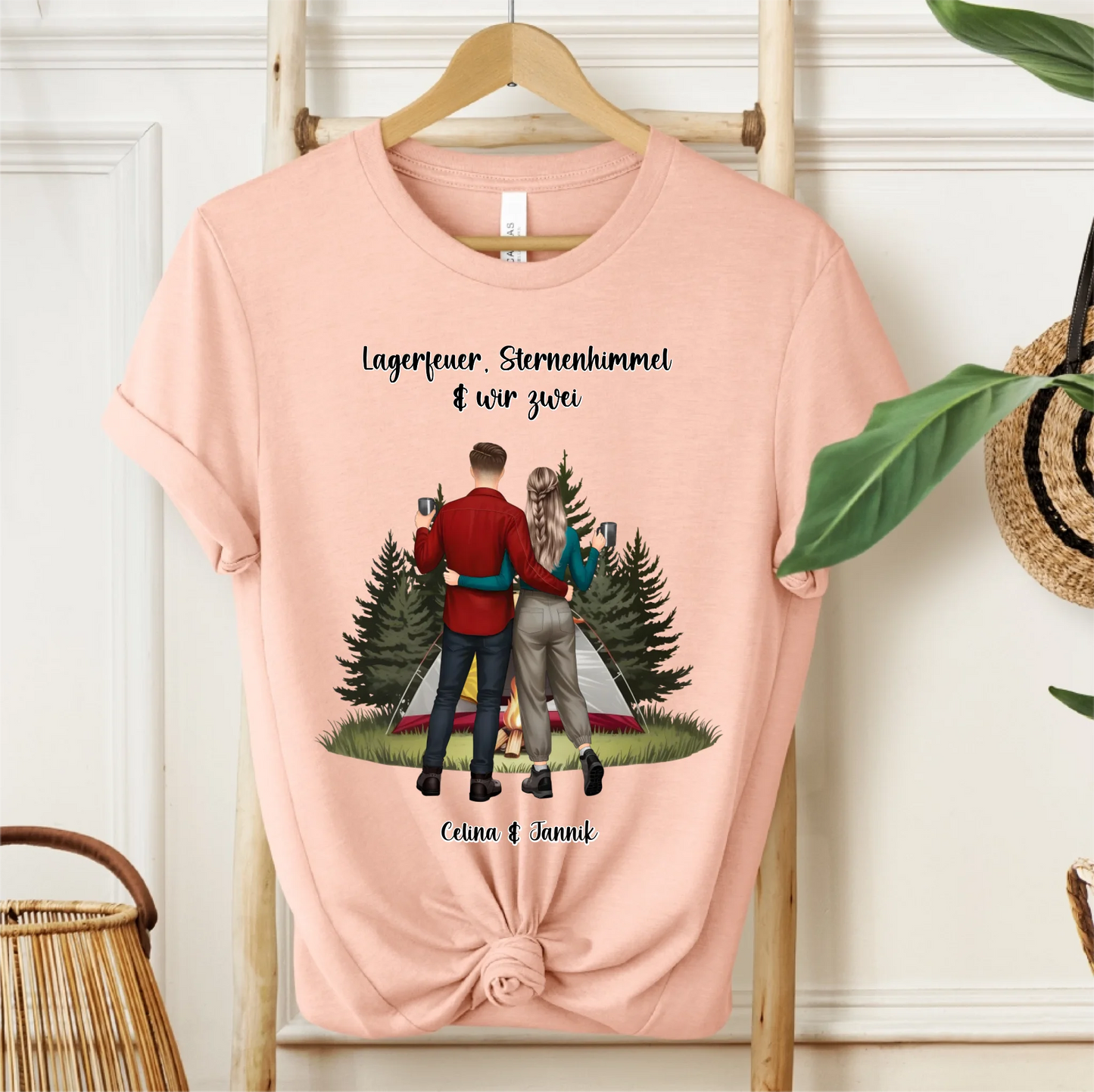 Camping Paar T-Shirt