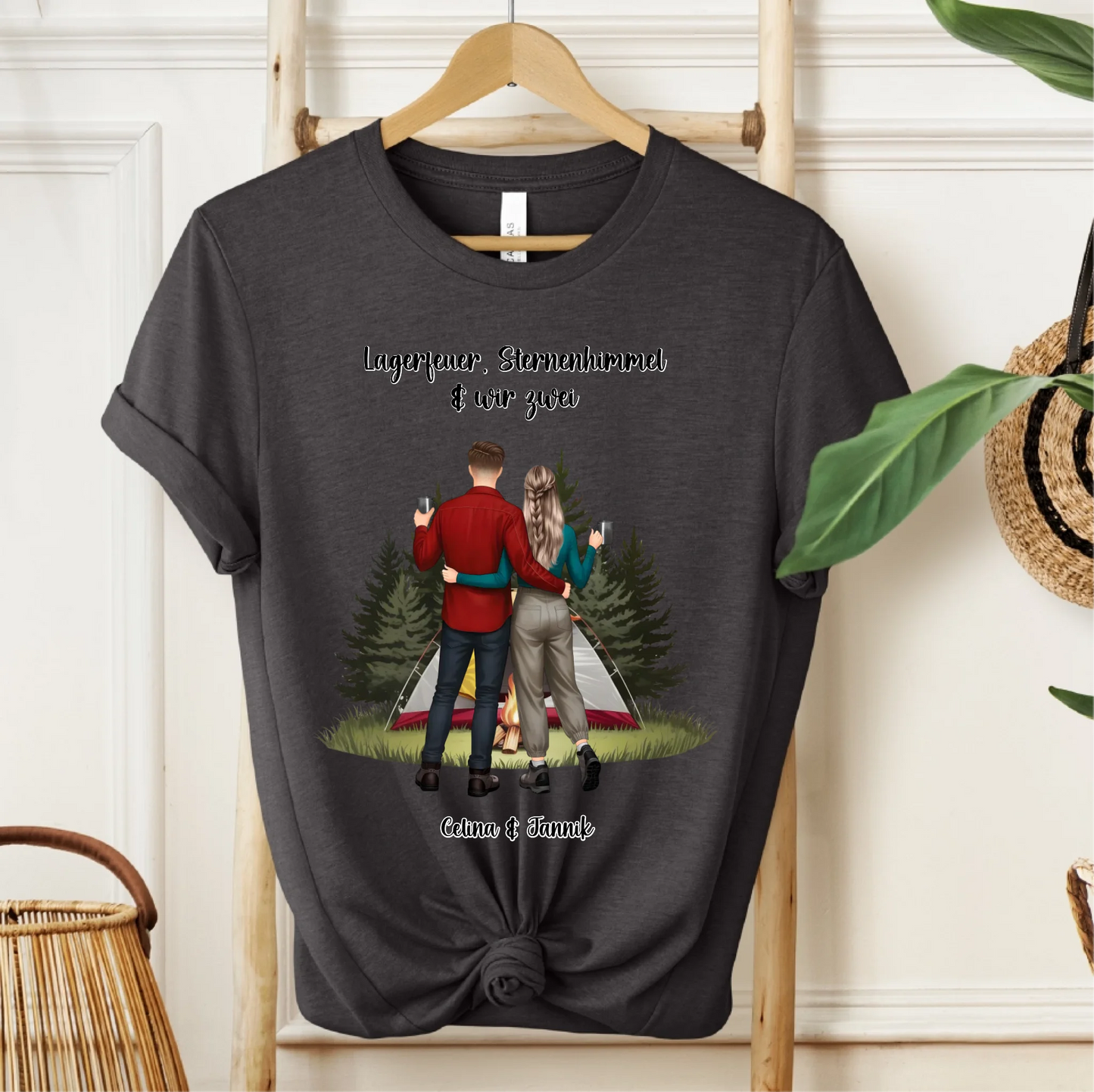 Camping Paar T-Shirt