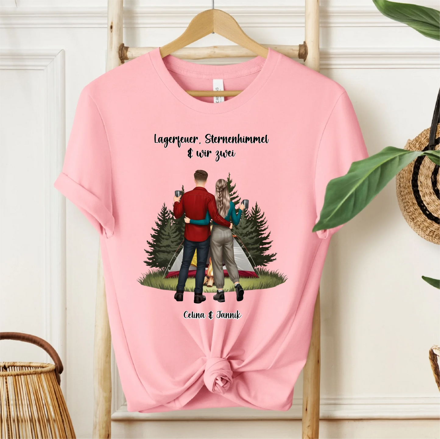Camping Paar T-Shirt