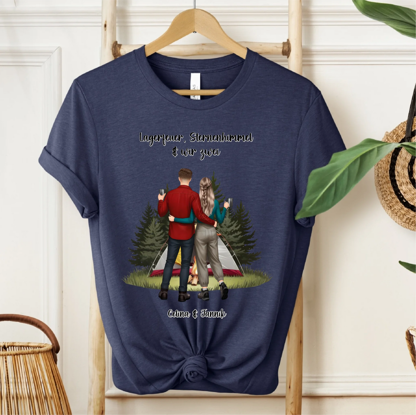 Camping Paar T-Shirt
