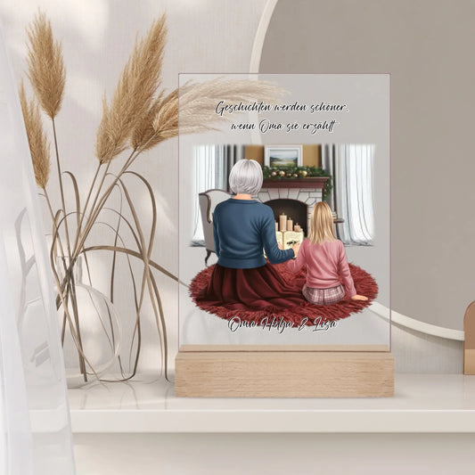 Oma & Kind Acrylschild