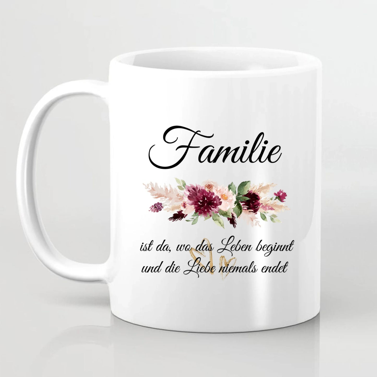 Familie 2-5 Kinder verschiedene Größen Tassen