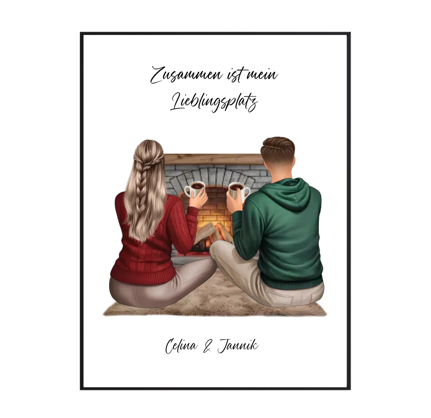 Gemütliches Pärchen Poster