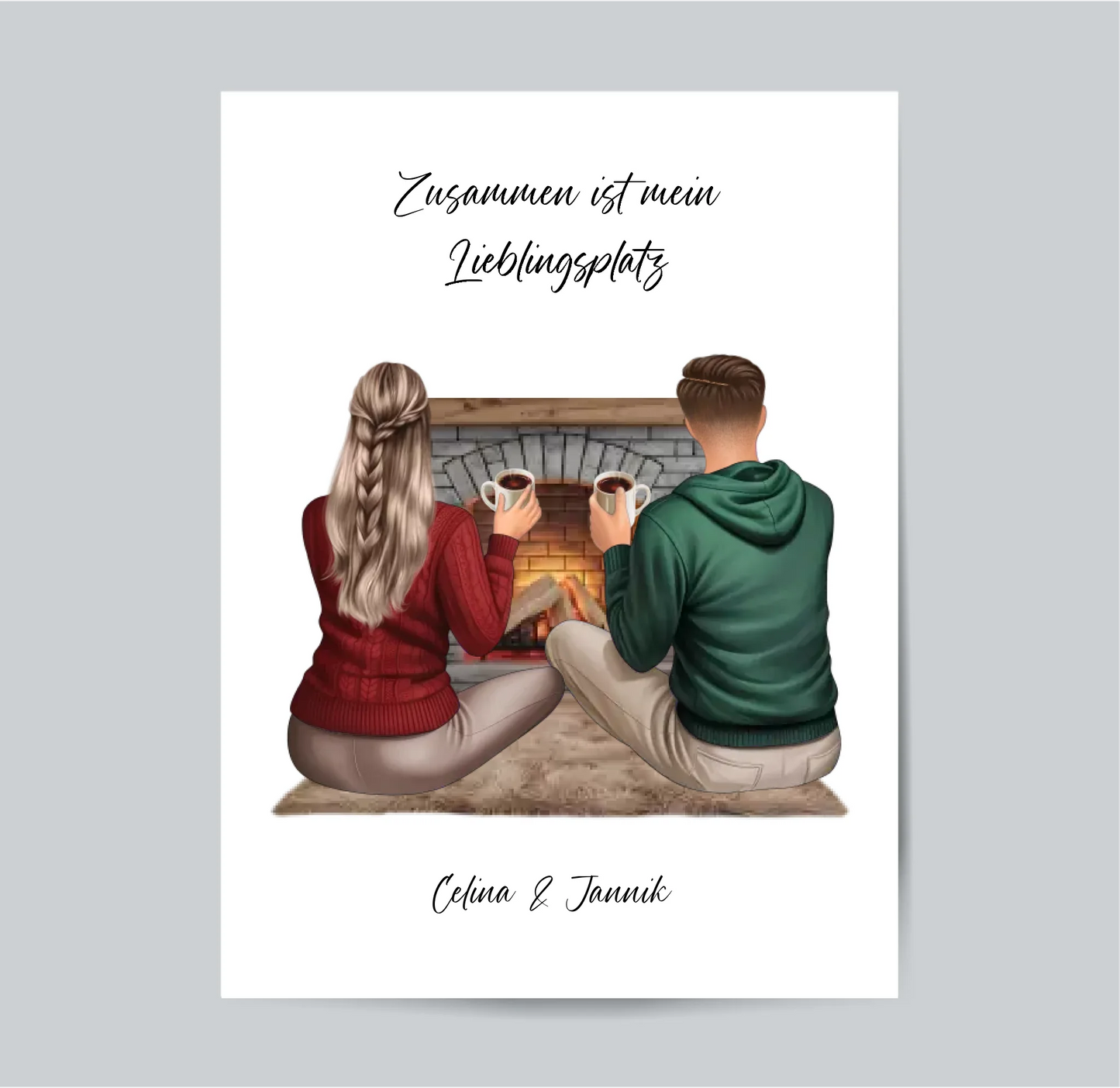 Gemütliches Pärchen Poster