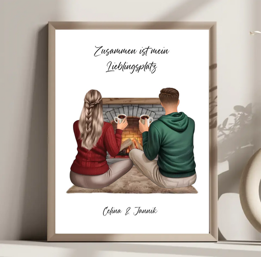 Gemütliches Pärchen Poster