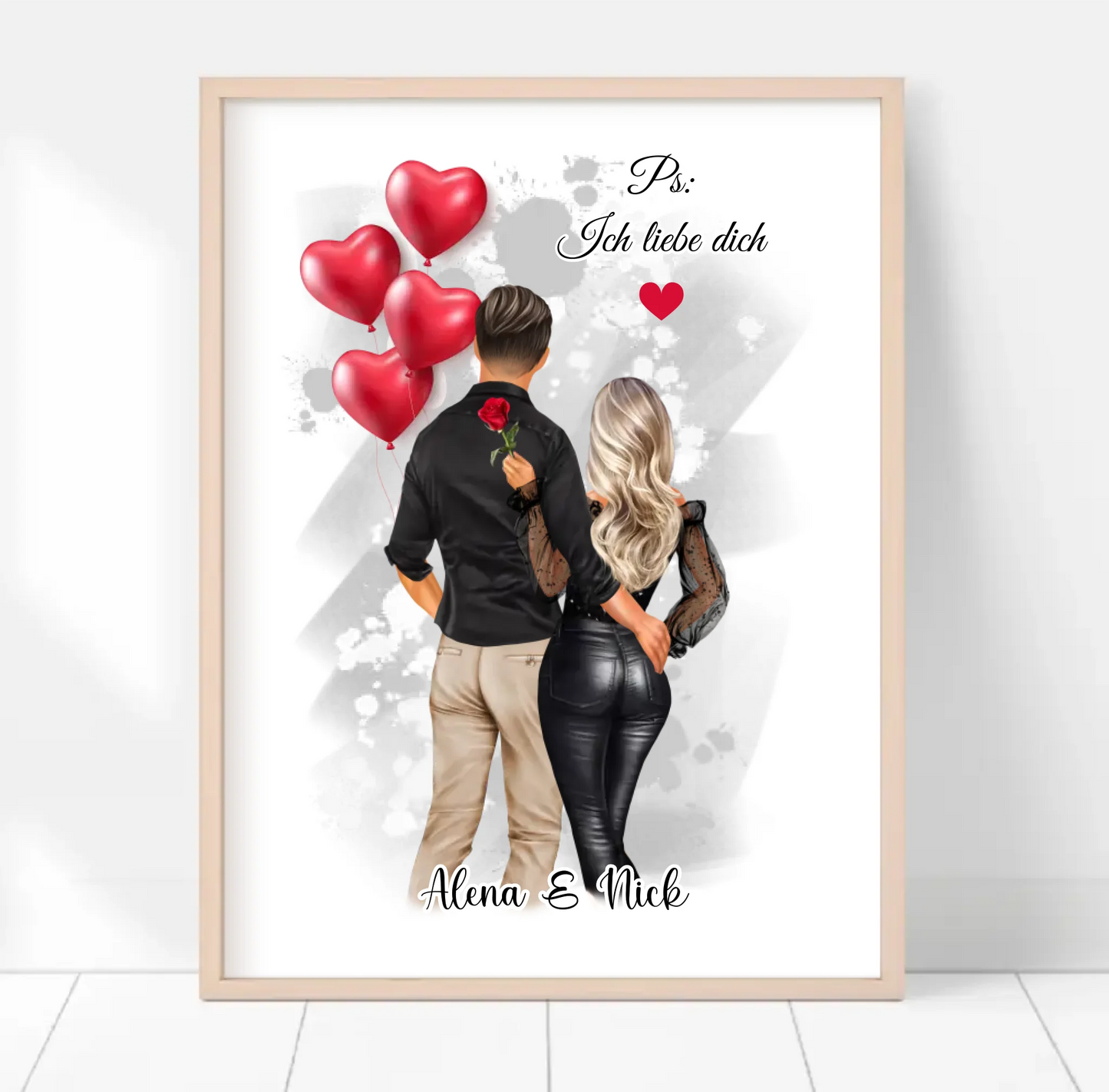 Paar Poster Personalisiert