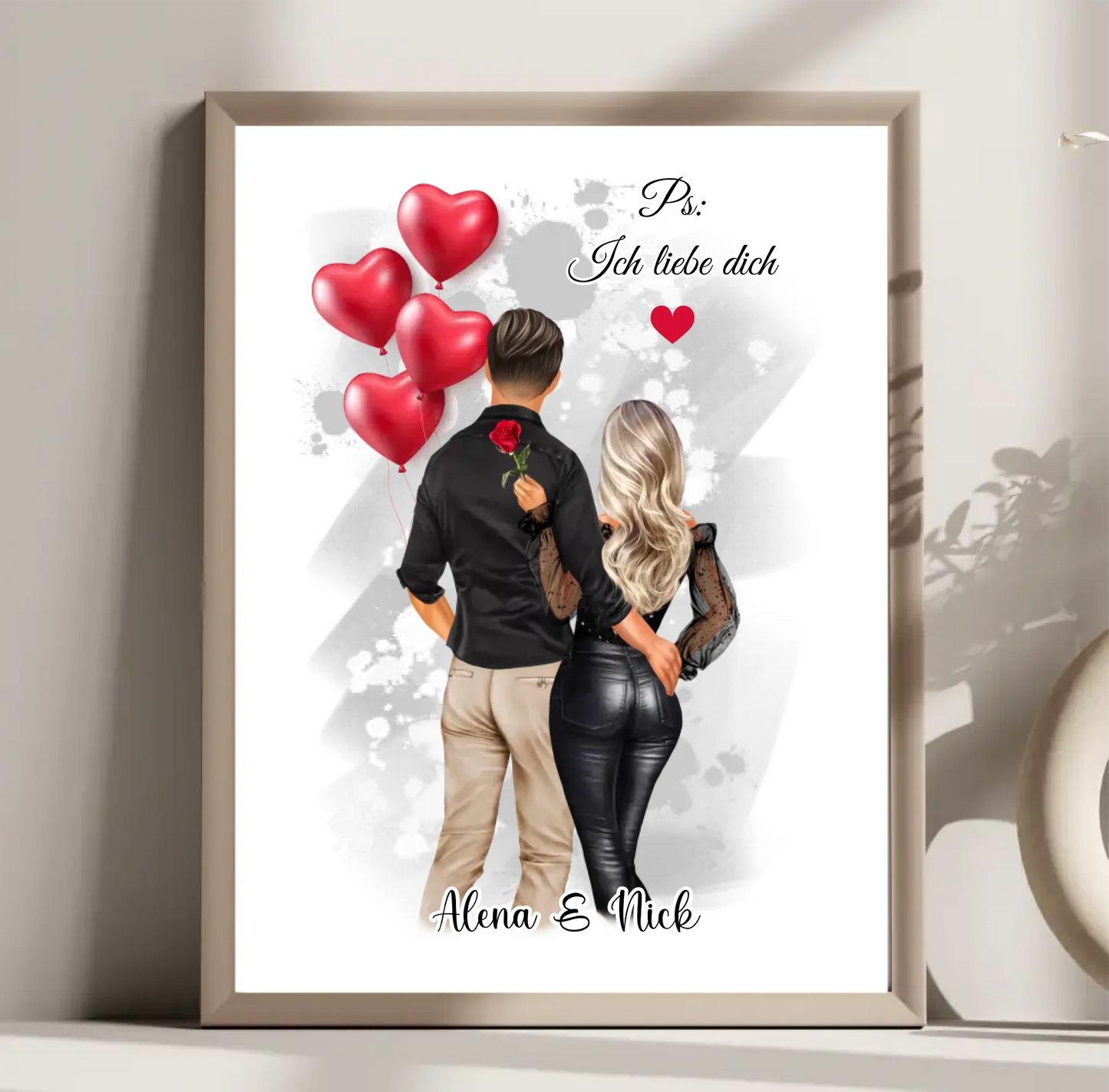 Paar Poster Personalisiert