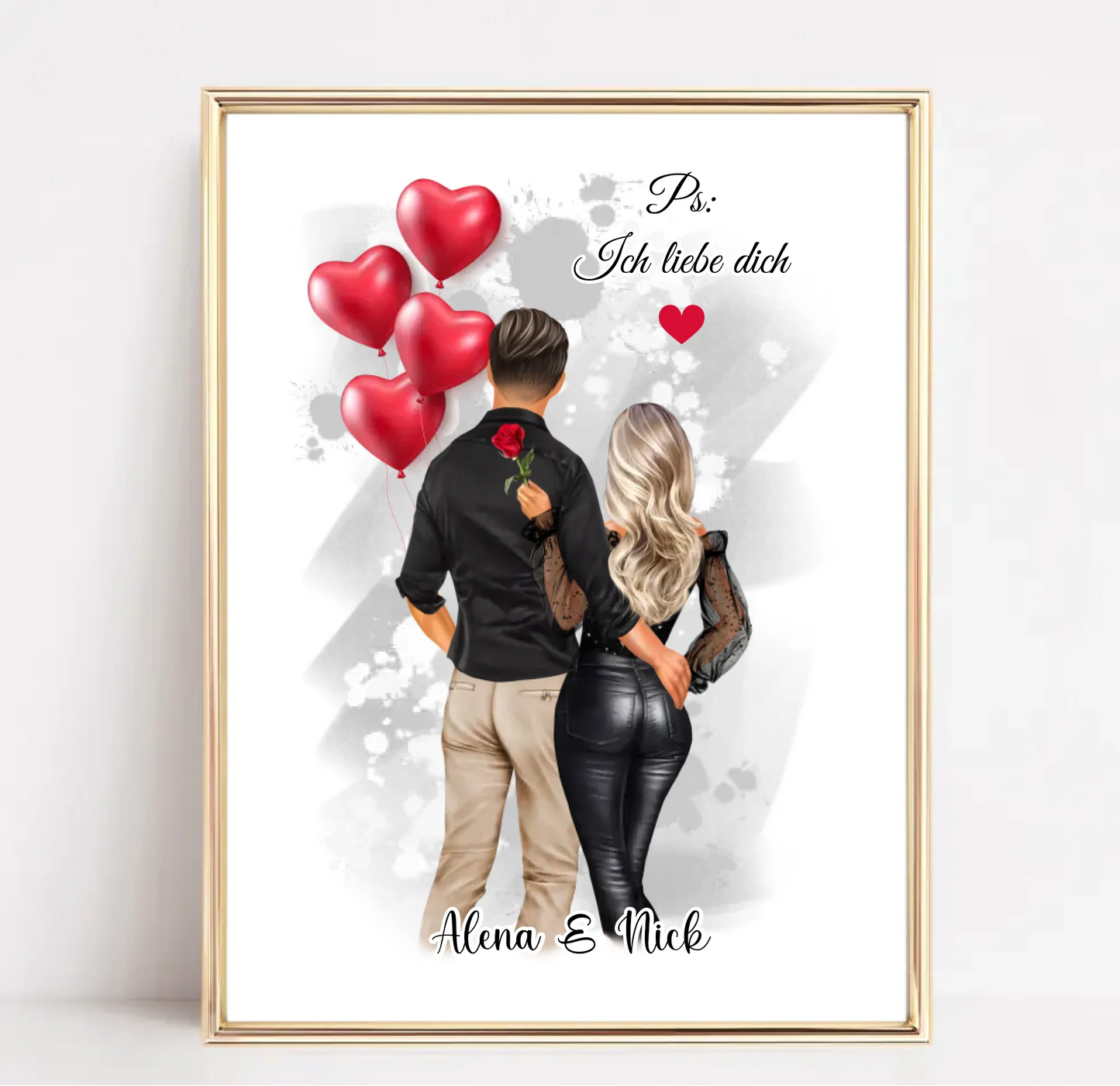 Paar Poster Personalisiert