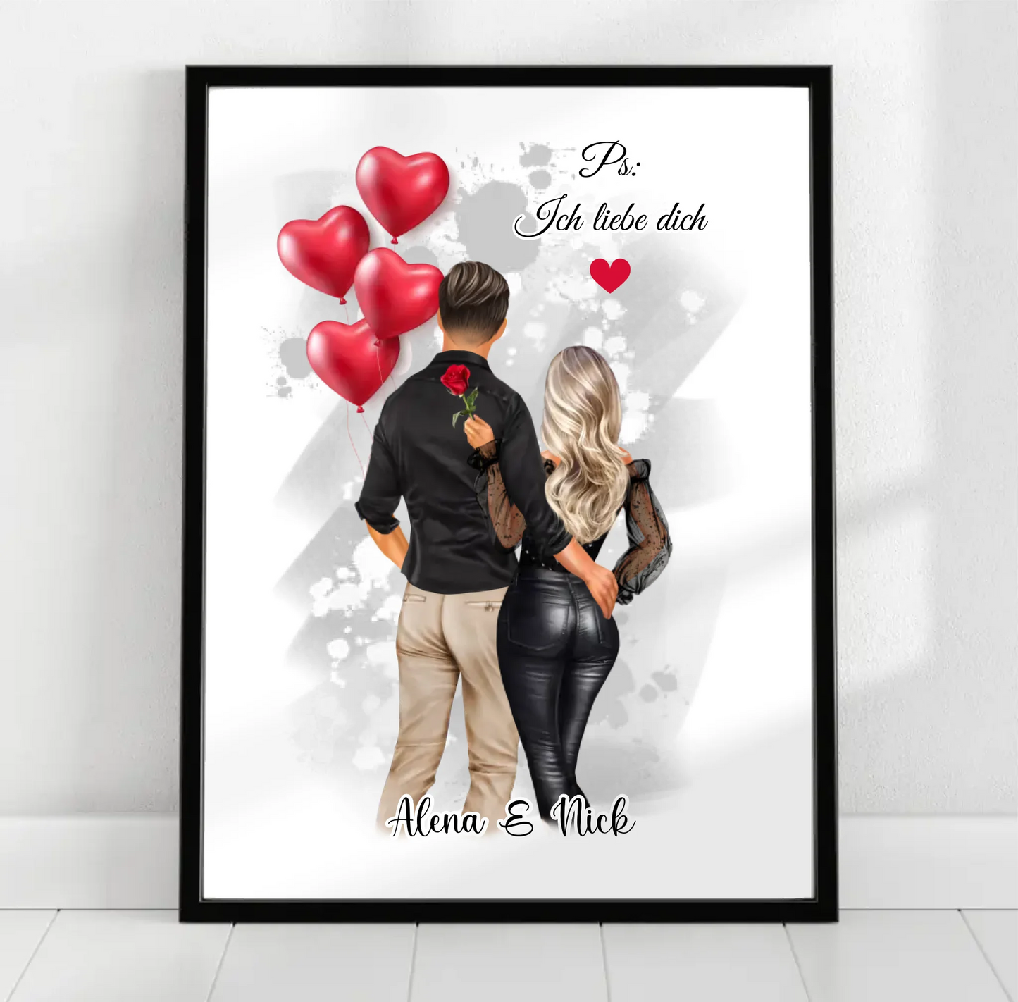 Paar Poster Personalisiert