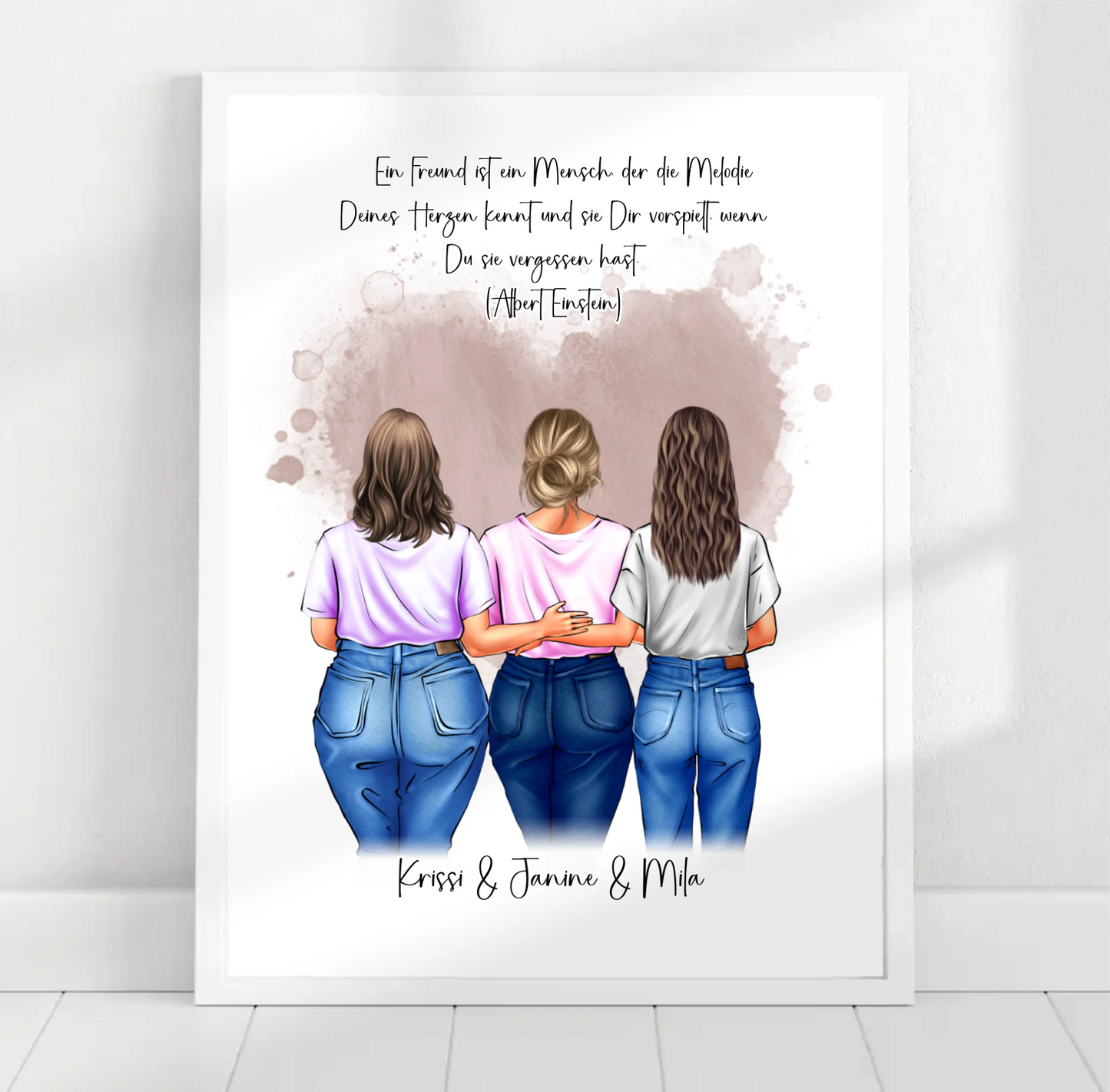Freundinnen Poster Personalisiert