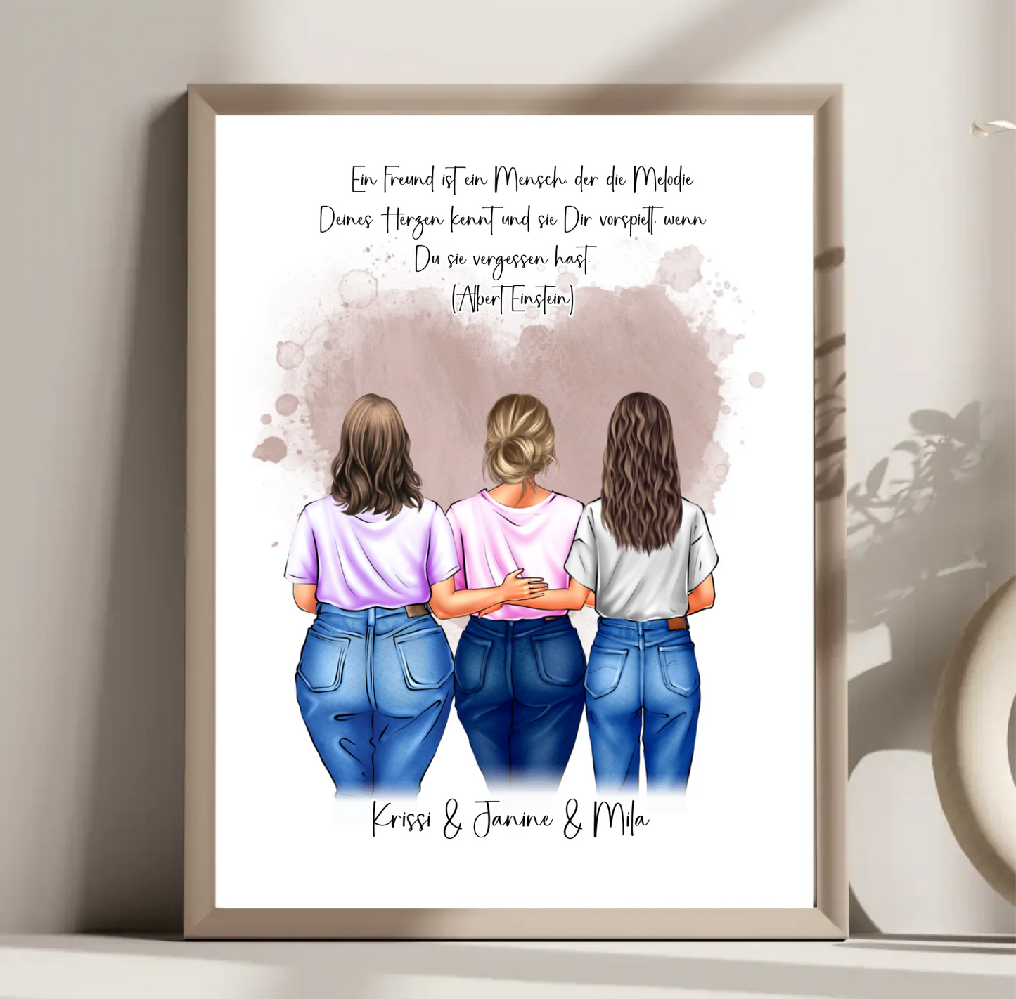 Freundinnen Poster Personalisiert