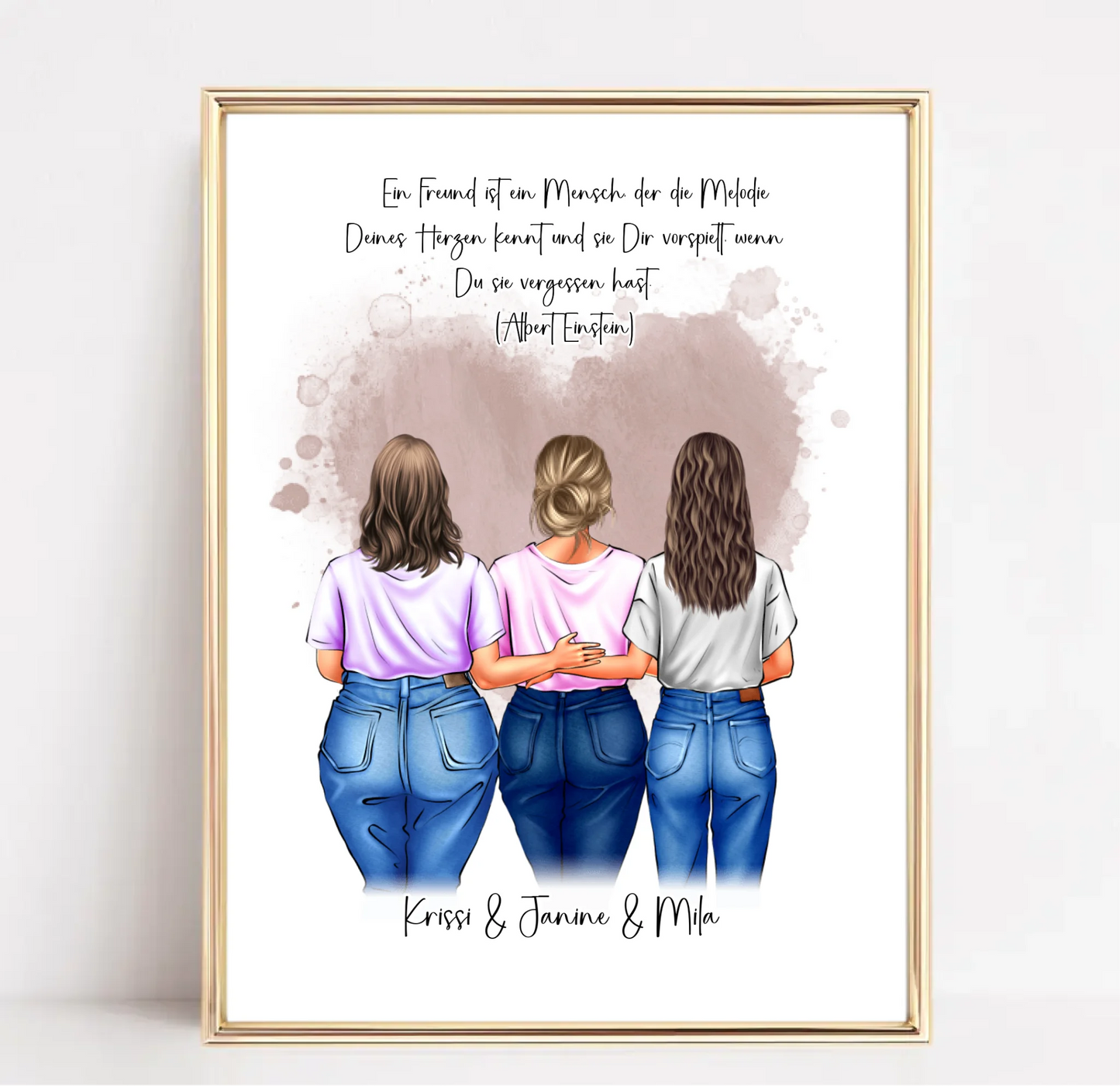 Freundinnen Poster Personalisiert
