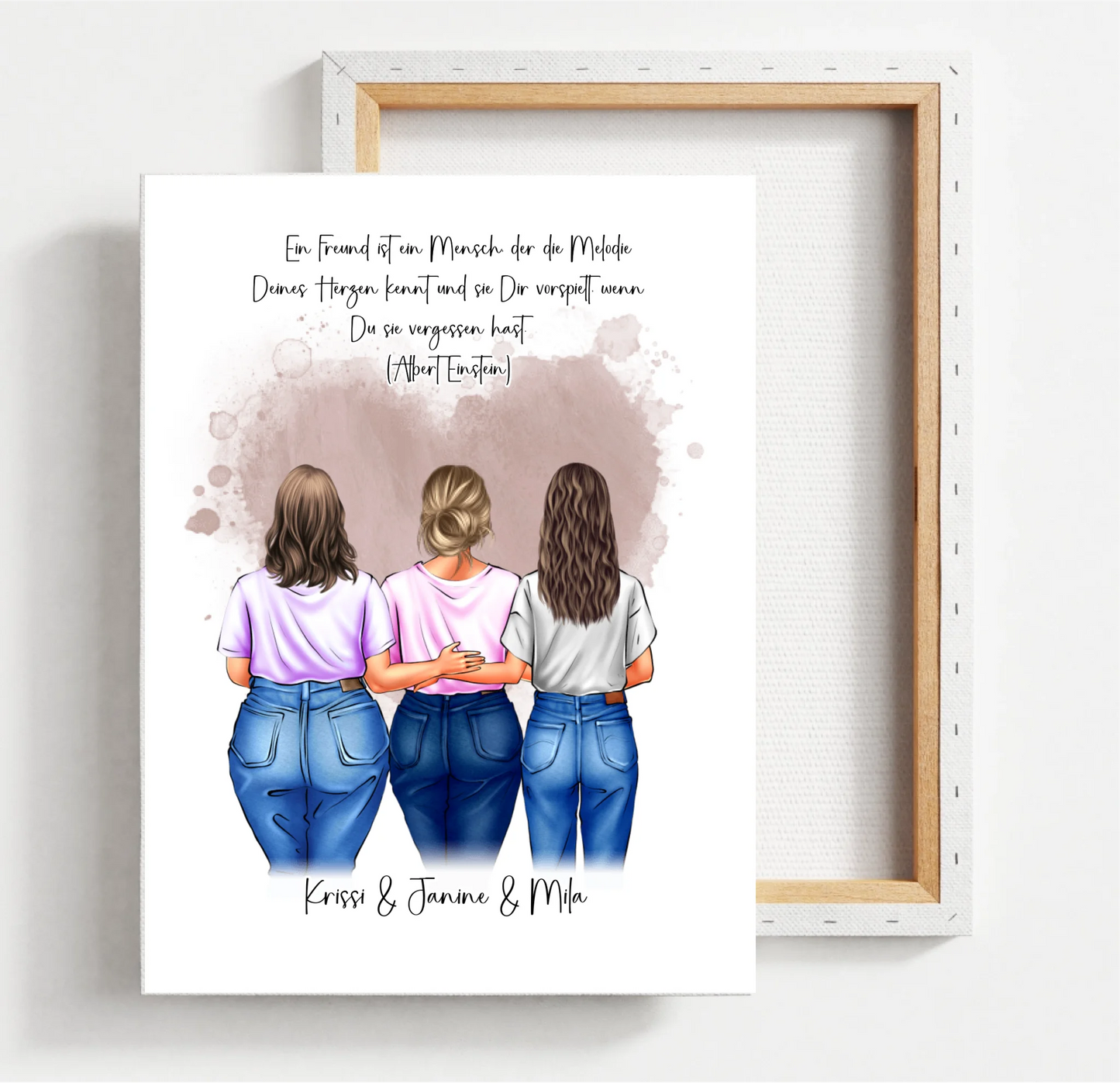 Freundinnen Poster Personalisiert