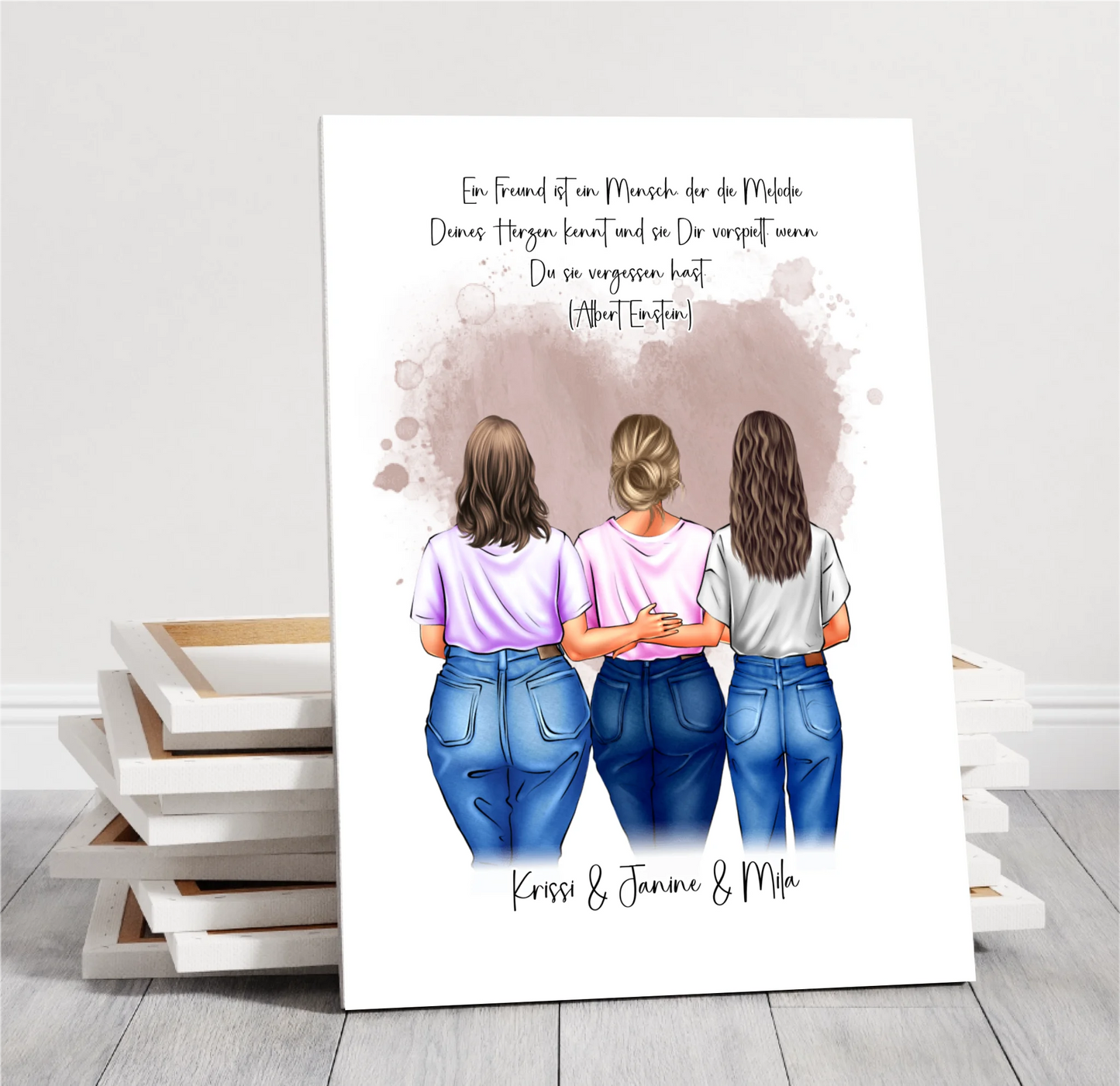 Freundinnen Poster Personalisiert