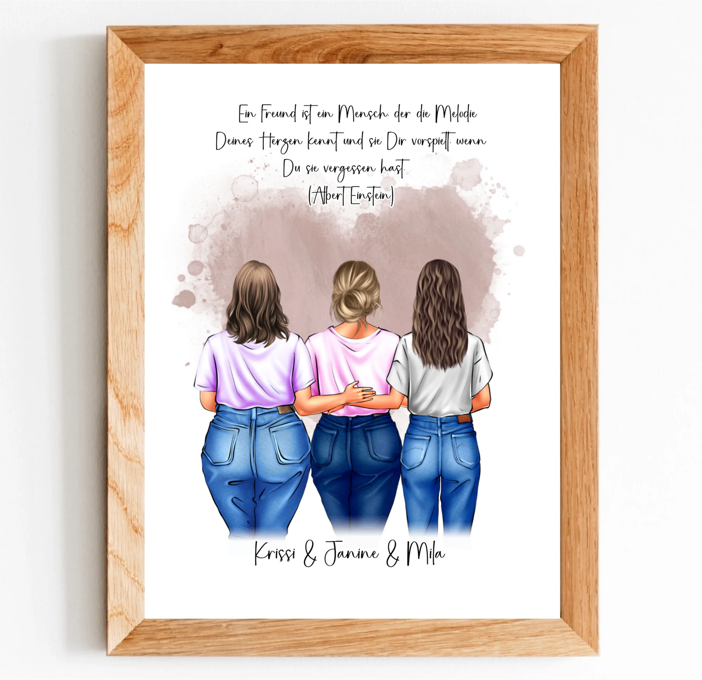Freundinnen Poster Personalisiert