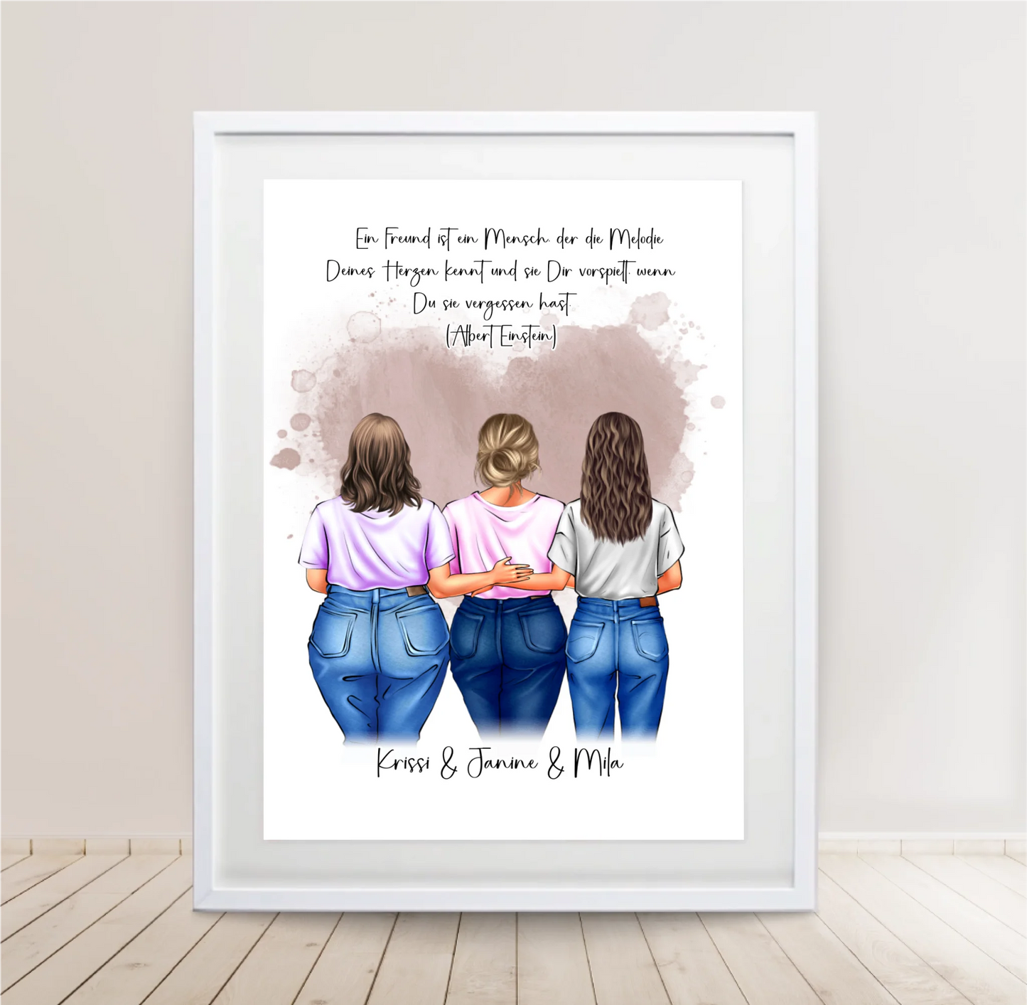 Freundinnen Poster Personalisiert