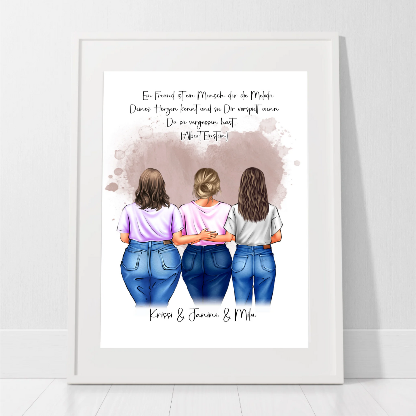 Freundinnen Poster Personalisiert