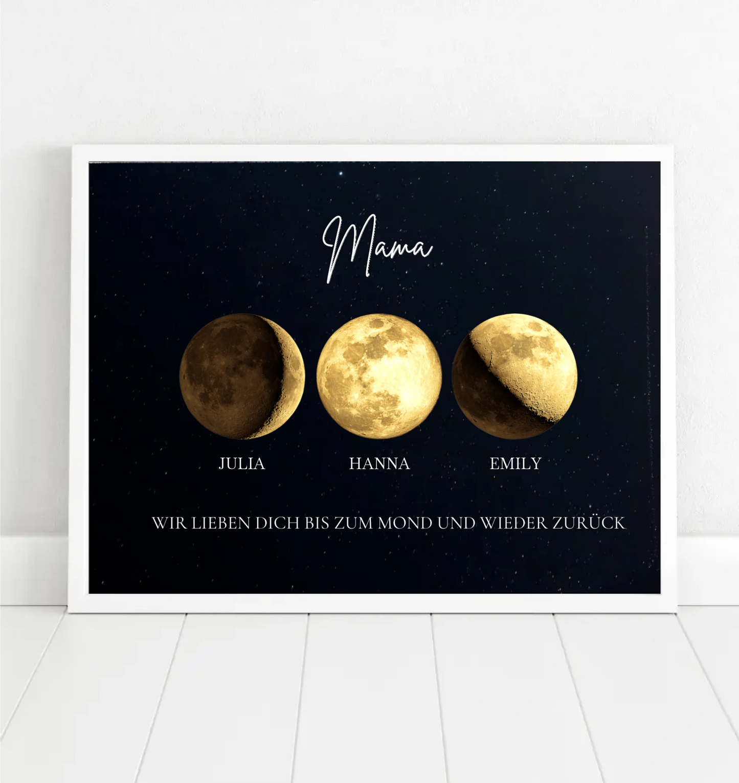 Mondphase Familie - Gold