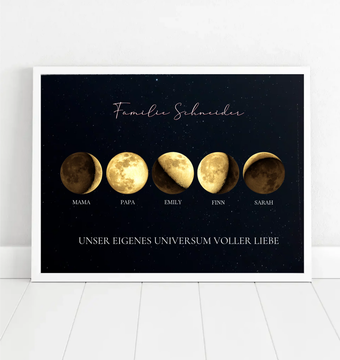 Mondphase Familie 2-6 Personen - Gold