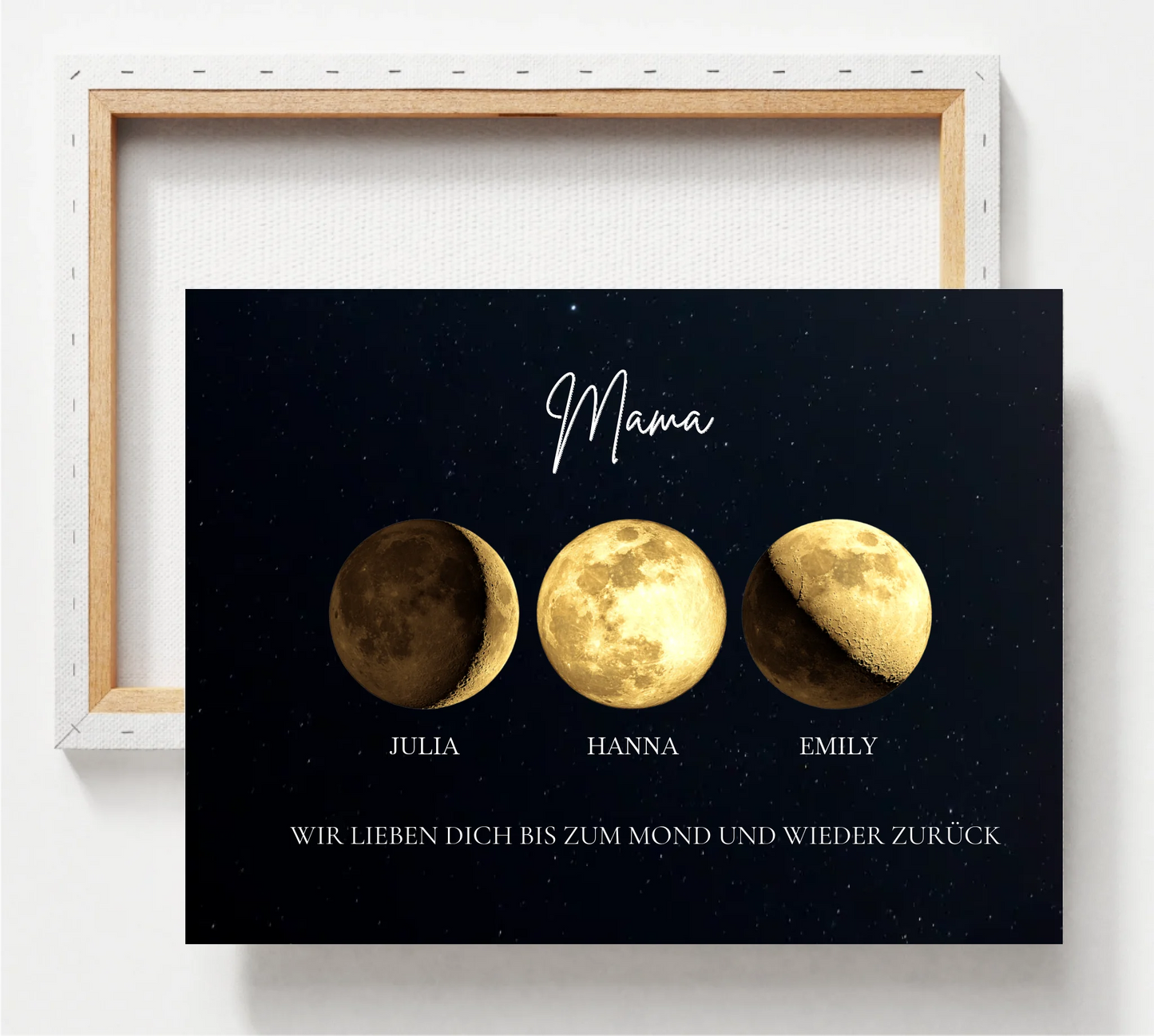 Mondphase Familie - Gold