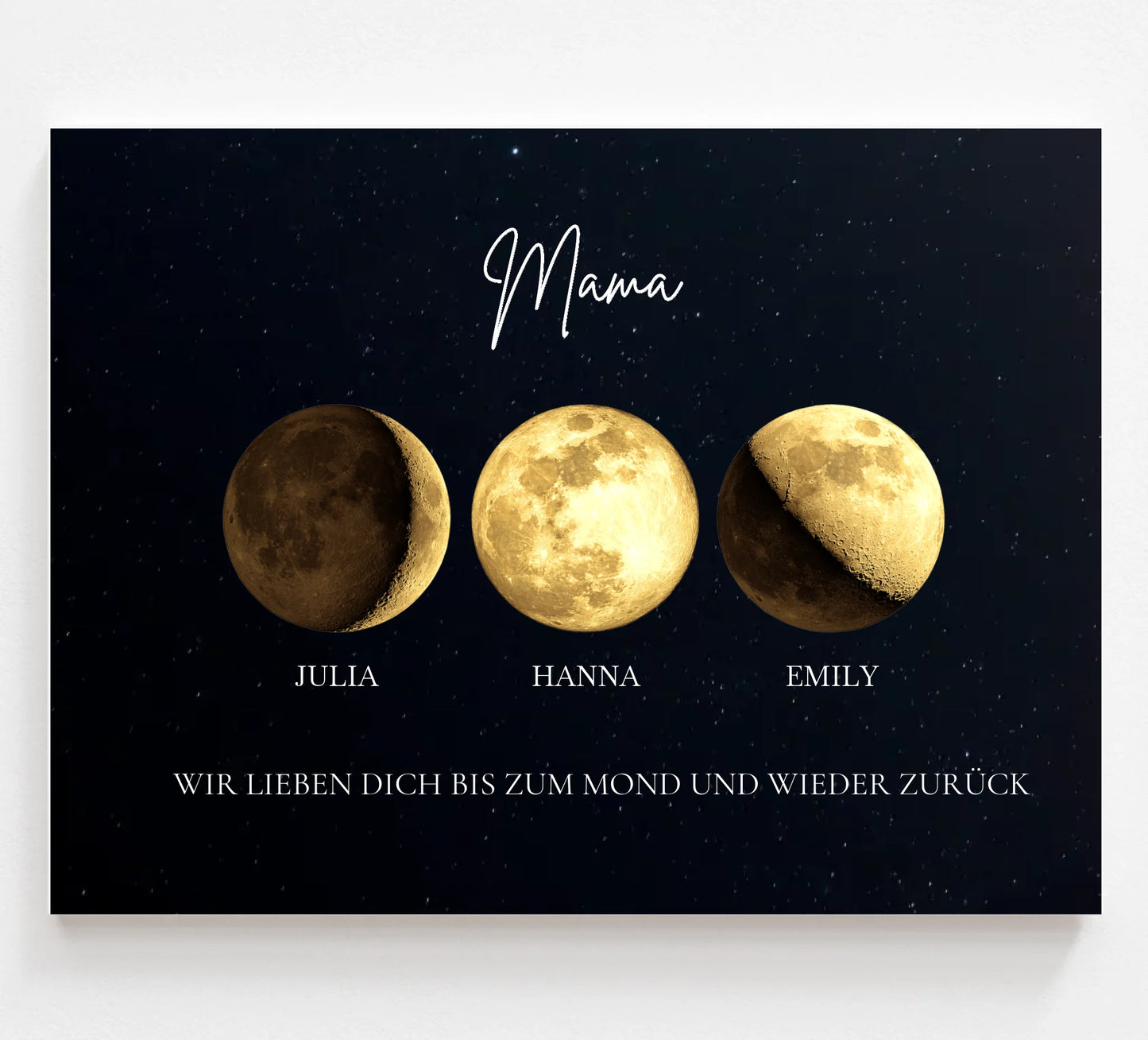 Mondphase Familie - Gold