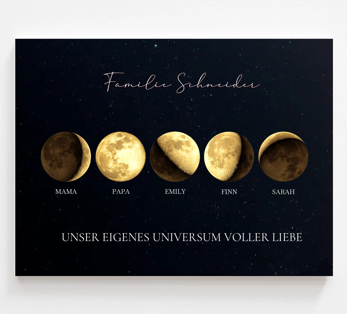 Mondphase Familie 2-6 Personen - Gold
