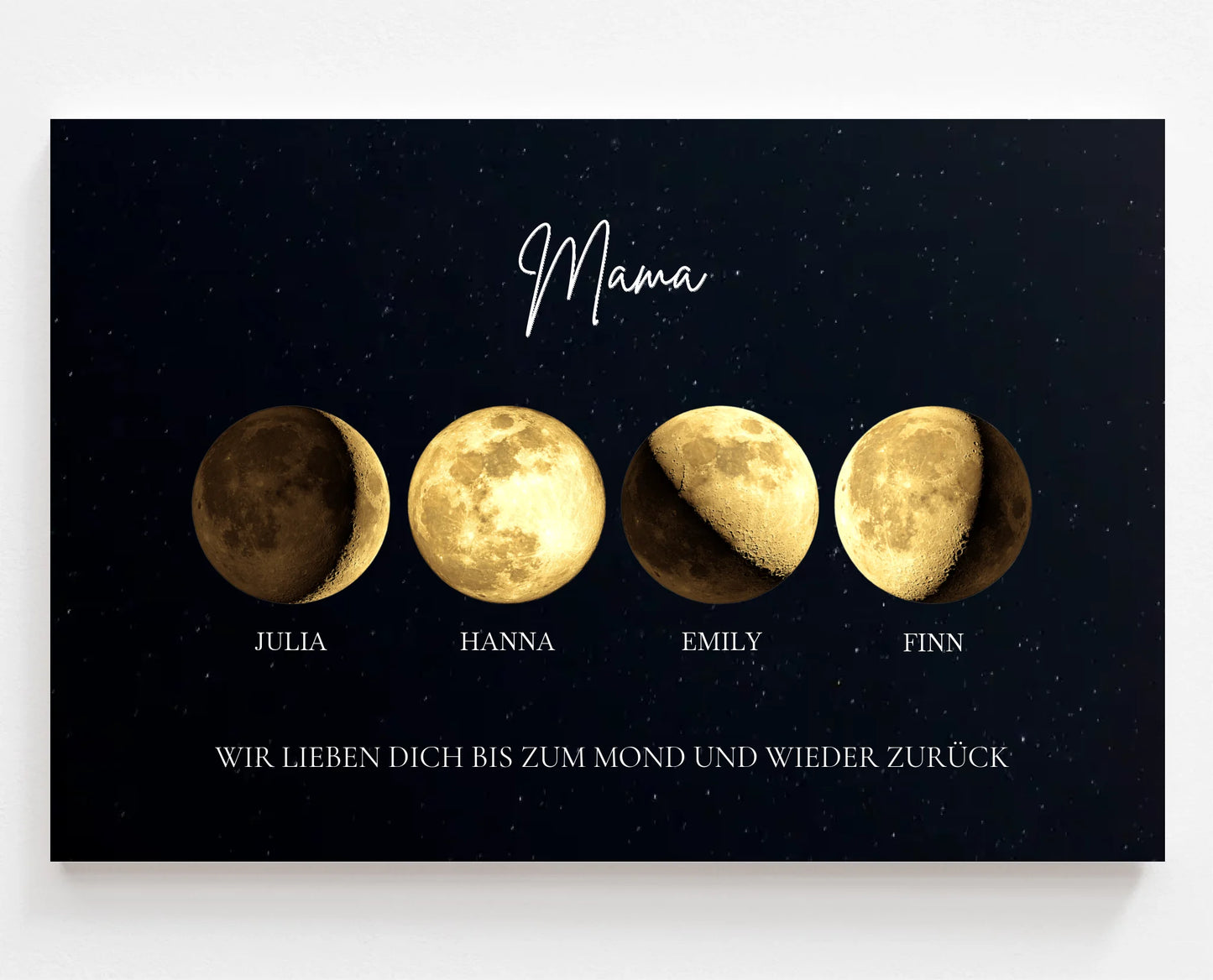 Mondphase Familie - Gold