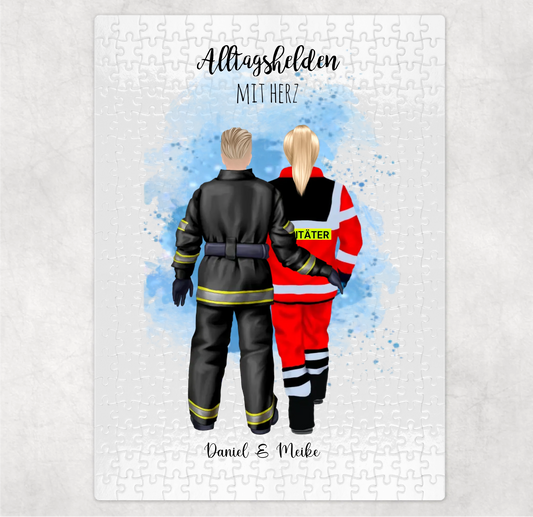 Feuerwehr & Sanitäter Puzzle