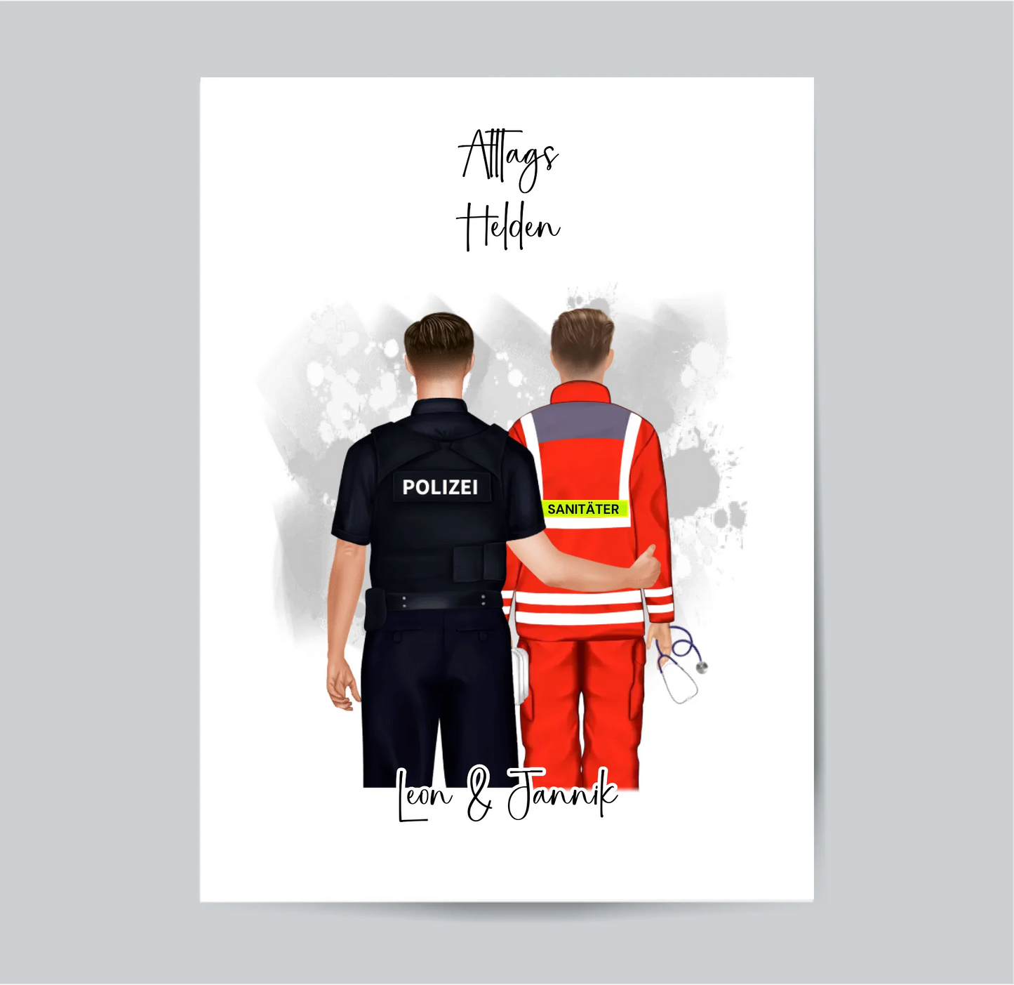 Polizei & Sanitäter/THW/...Poster