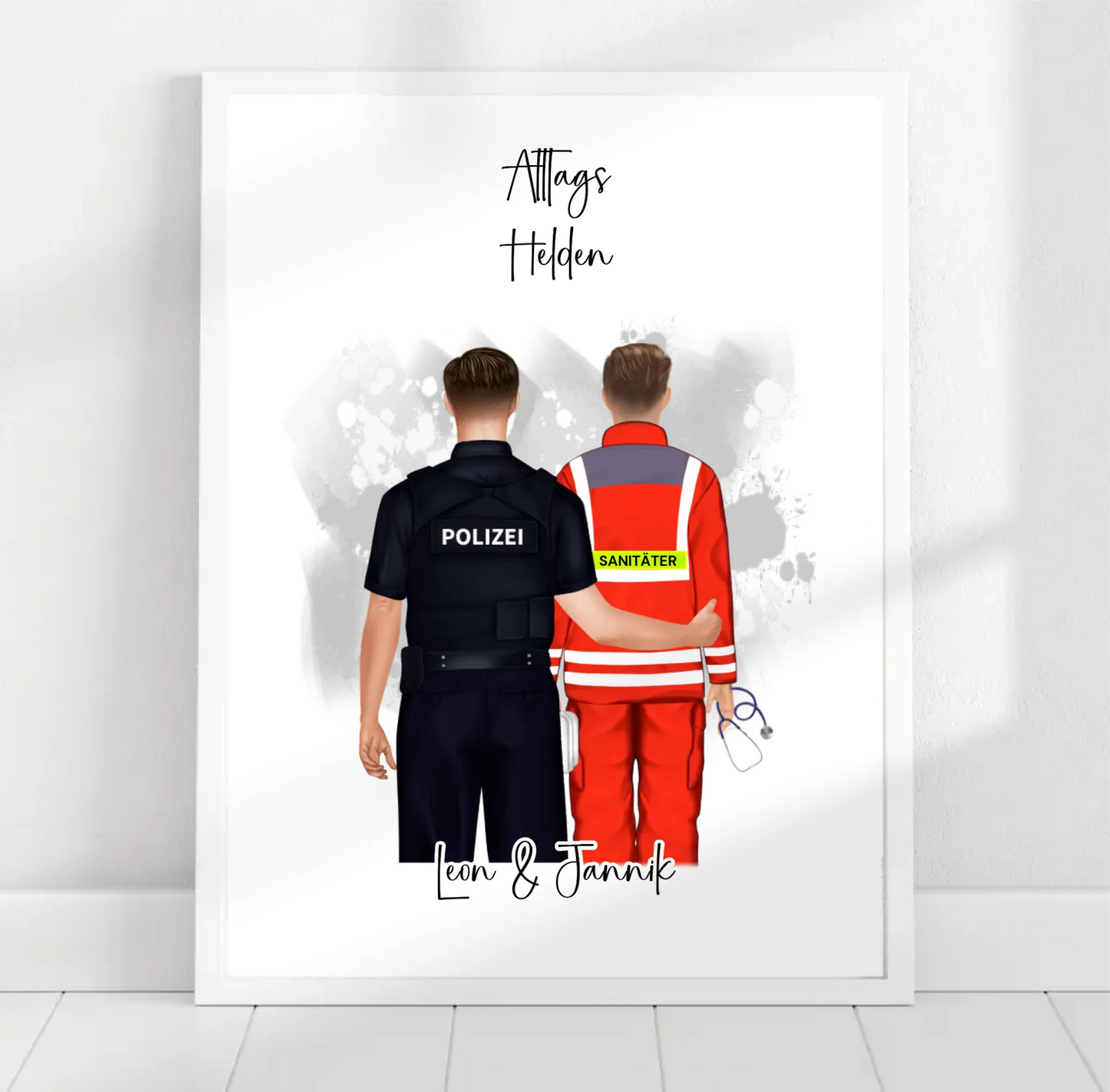 Polizei & Sanitäter/THW/...Poster