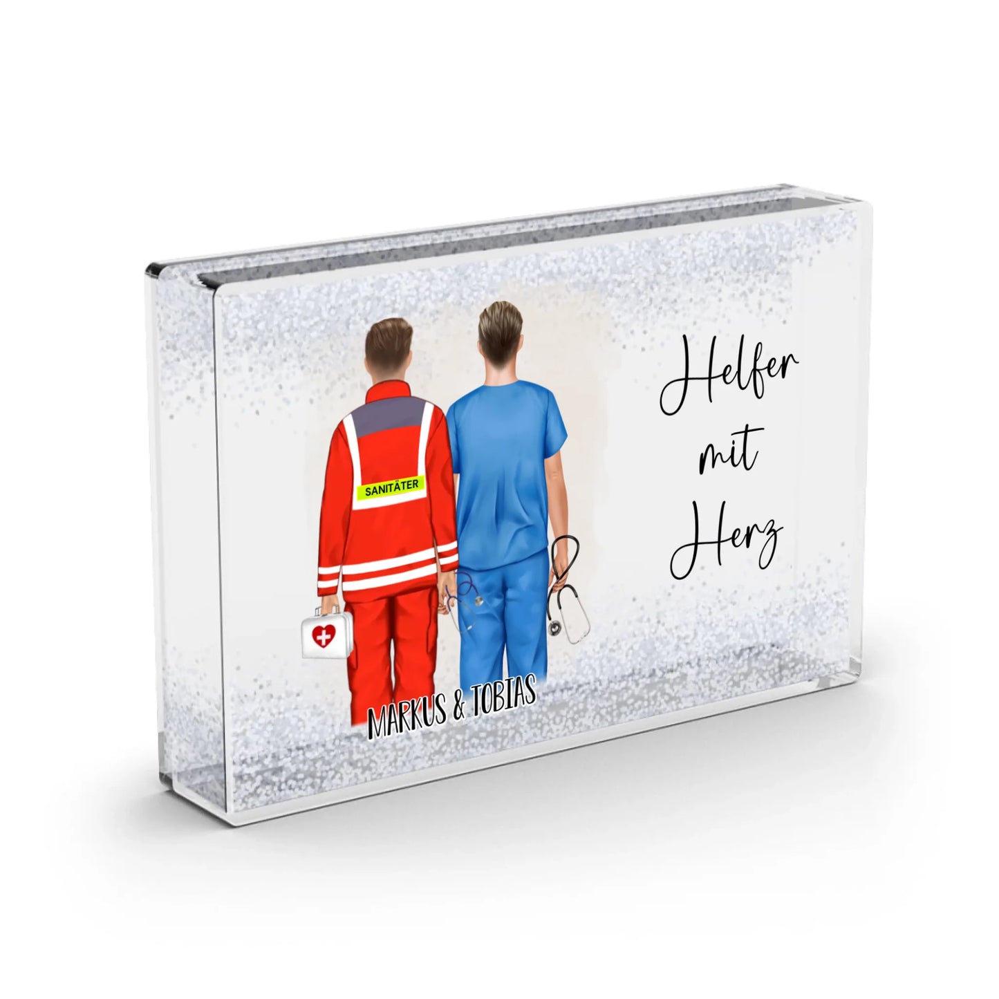 Sanitäter & Krankenpfleger Schneekugel Schnee