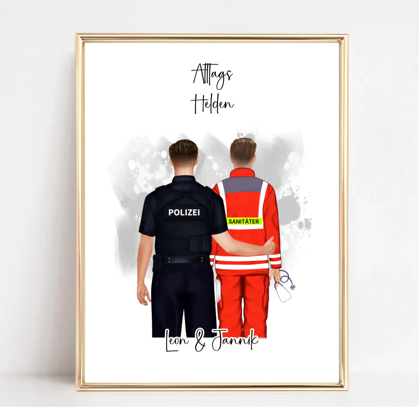 Polizei & Sanitäter/THW/...Poster