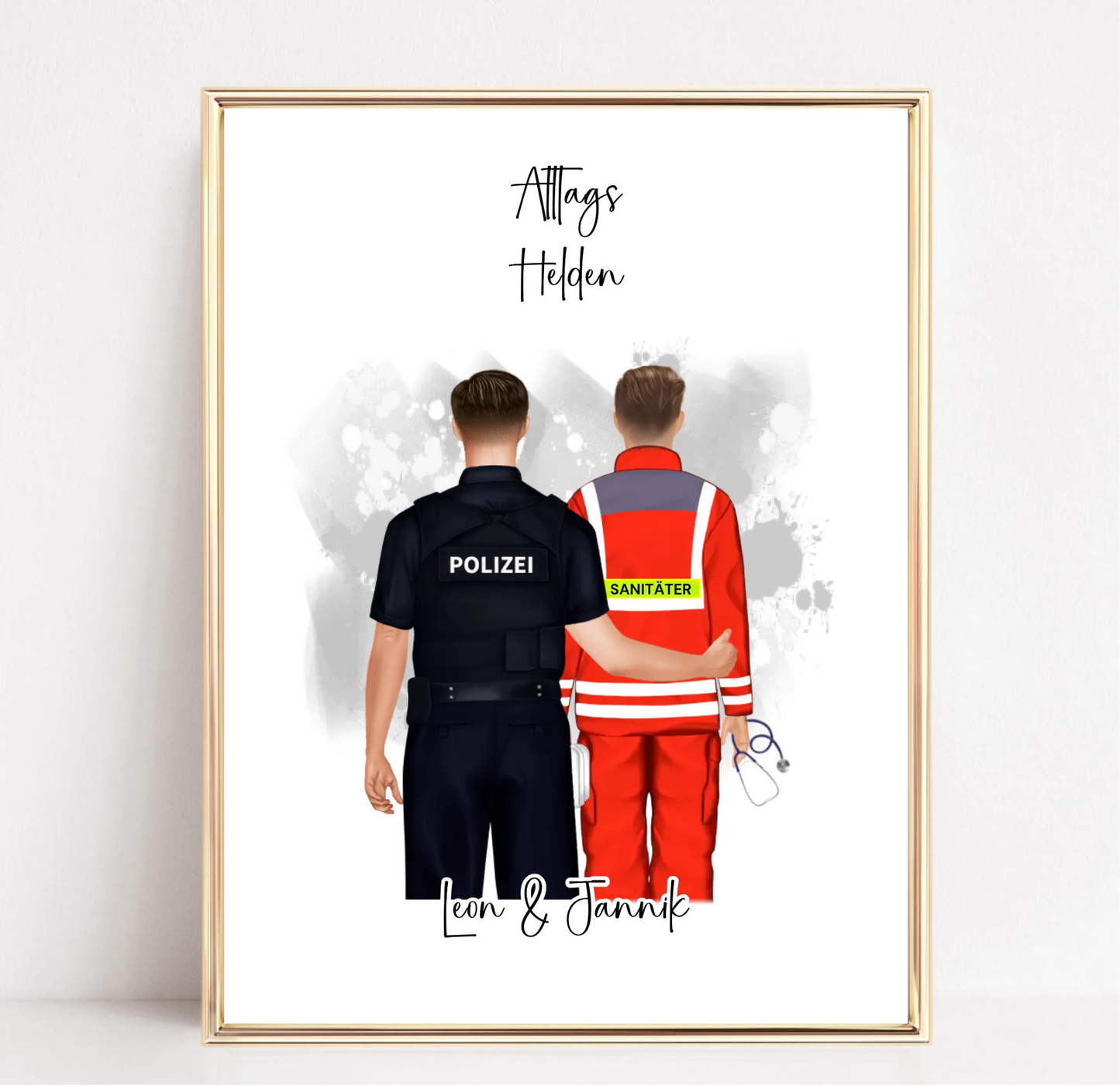 Polizei & Sanitäter/THW/...Poster