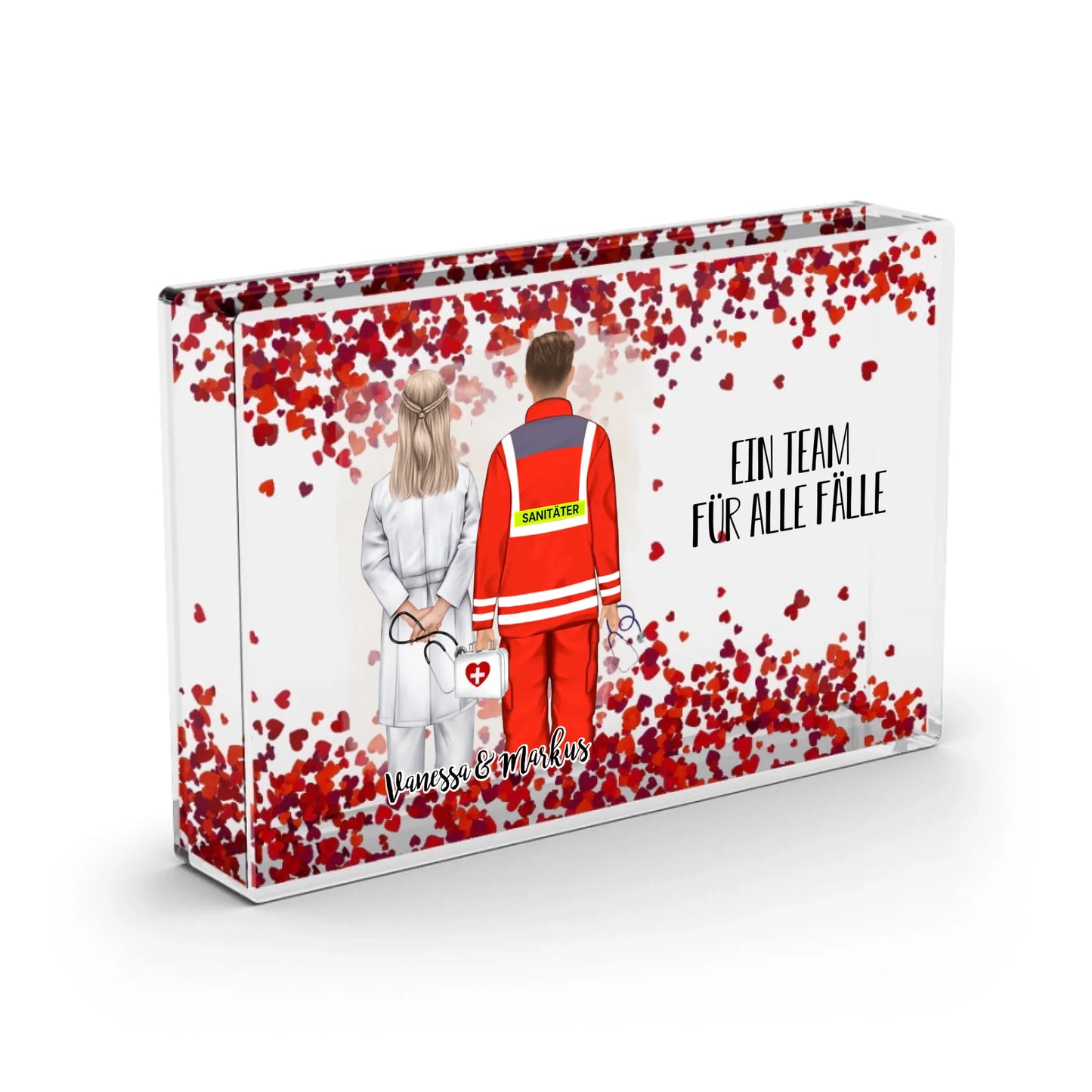 Arzt & Sanitäter Schneekugel Herz