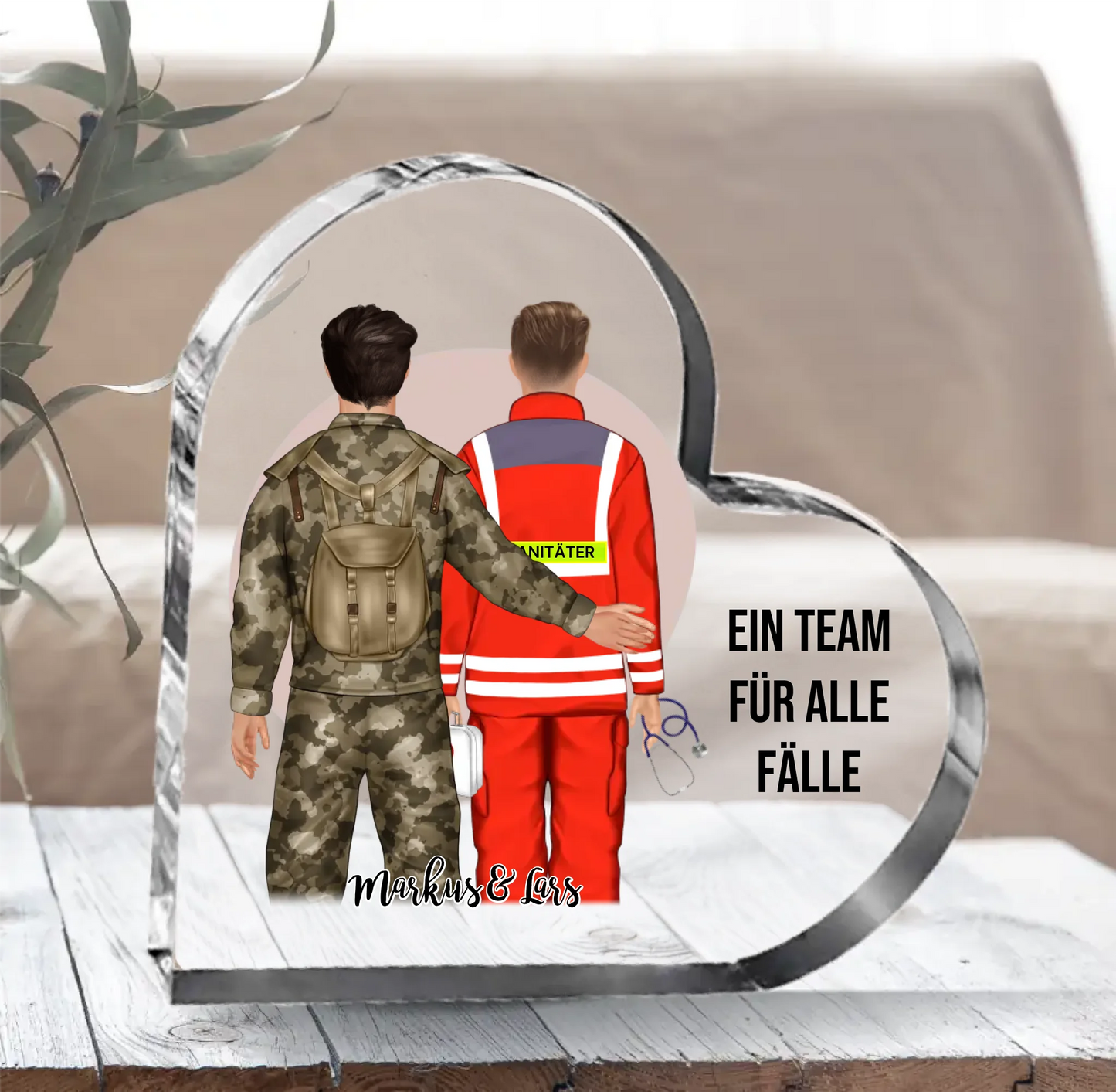 Soldat & Sanitäter Glasherz