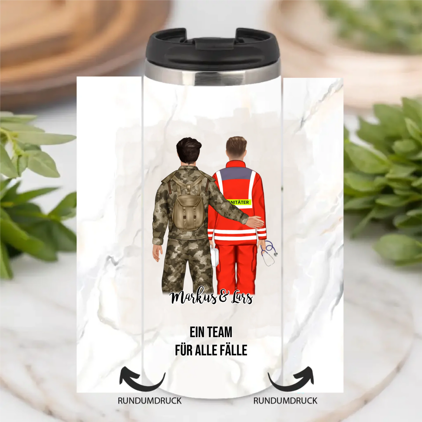Soldat/in & Sanitäter Tasse / Thermobecher