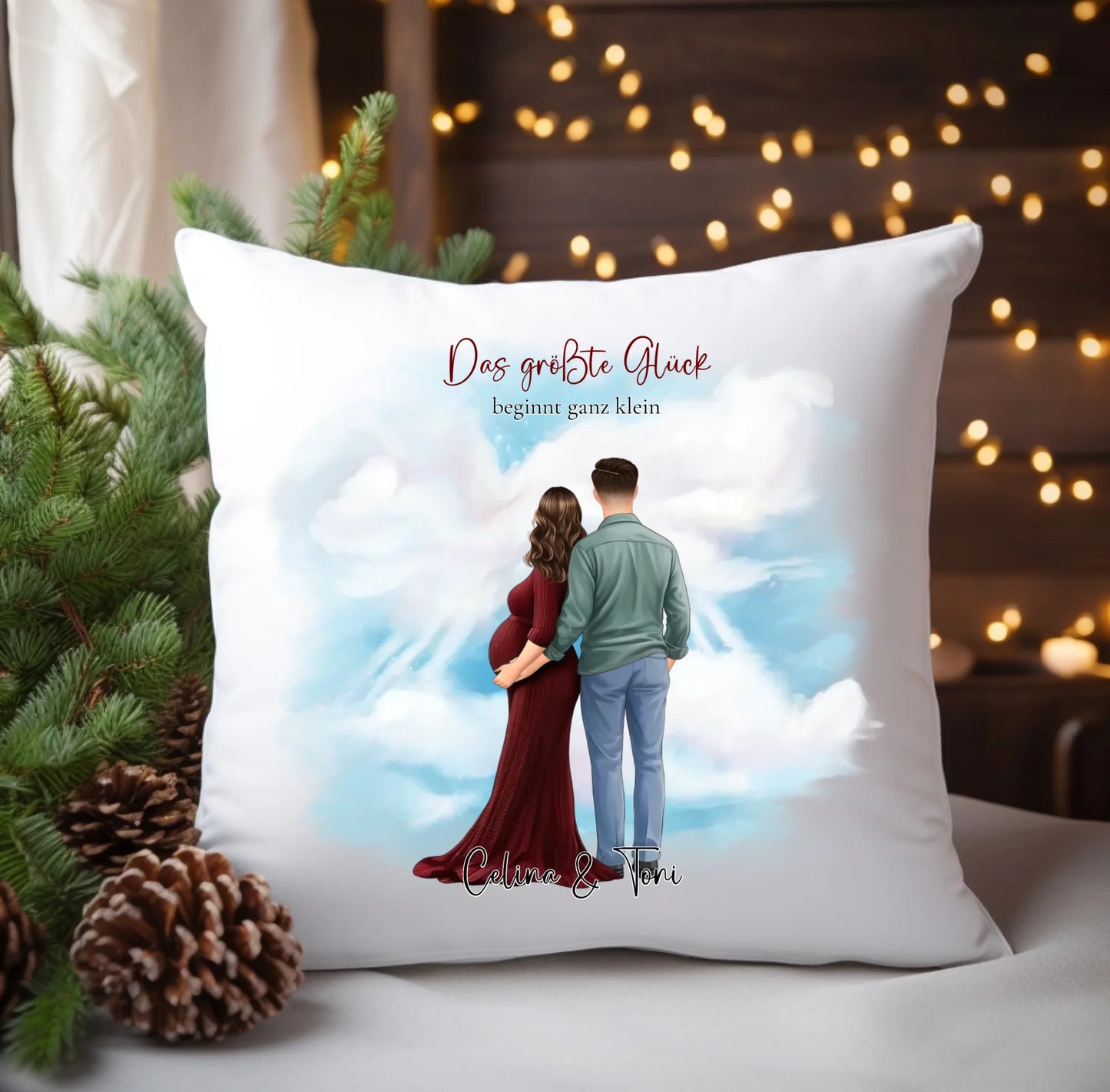 Pärchen Schwanger Kissen